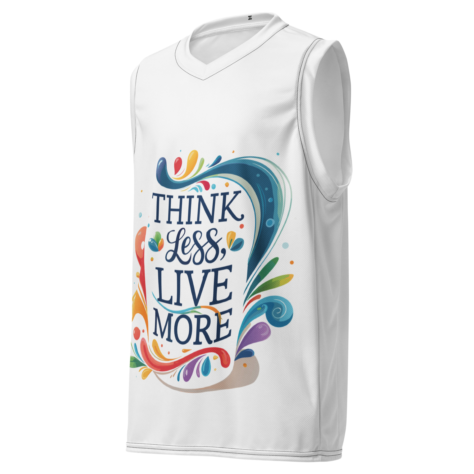 all-over-print-recycled-unisex-basketball-jersey-white-front-6833f88fceb41.jpg Think Less Recycled unisex basketball jersey