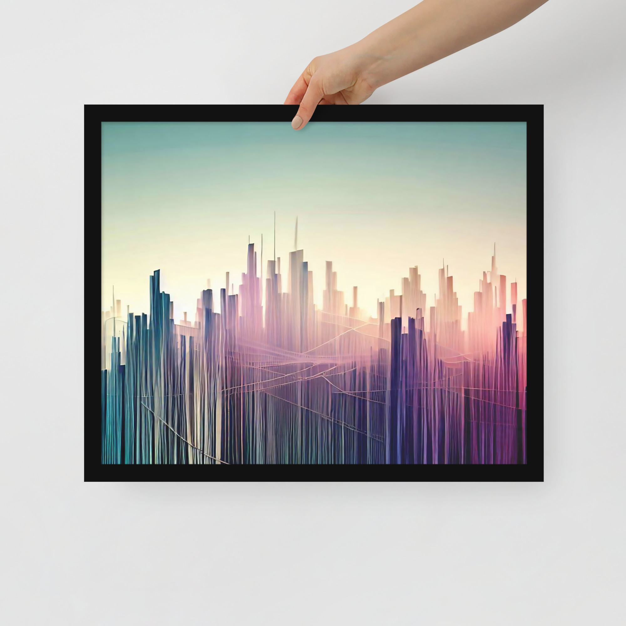 String Skyline Framed poster
