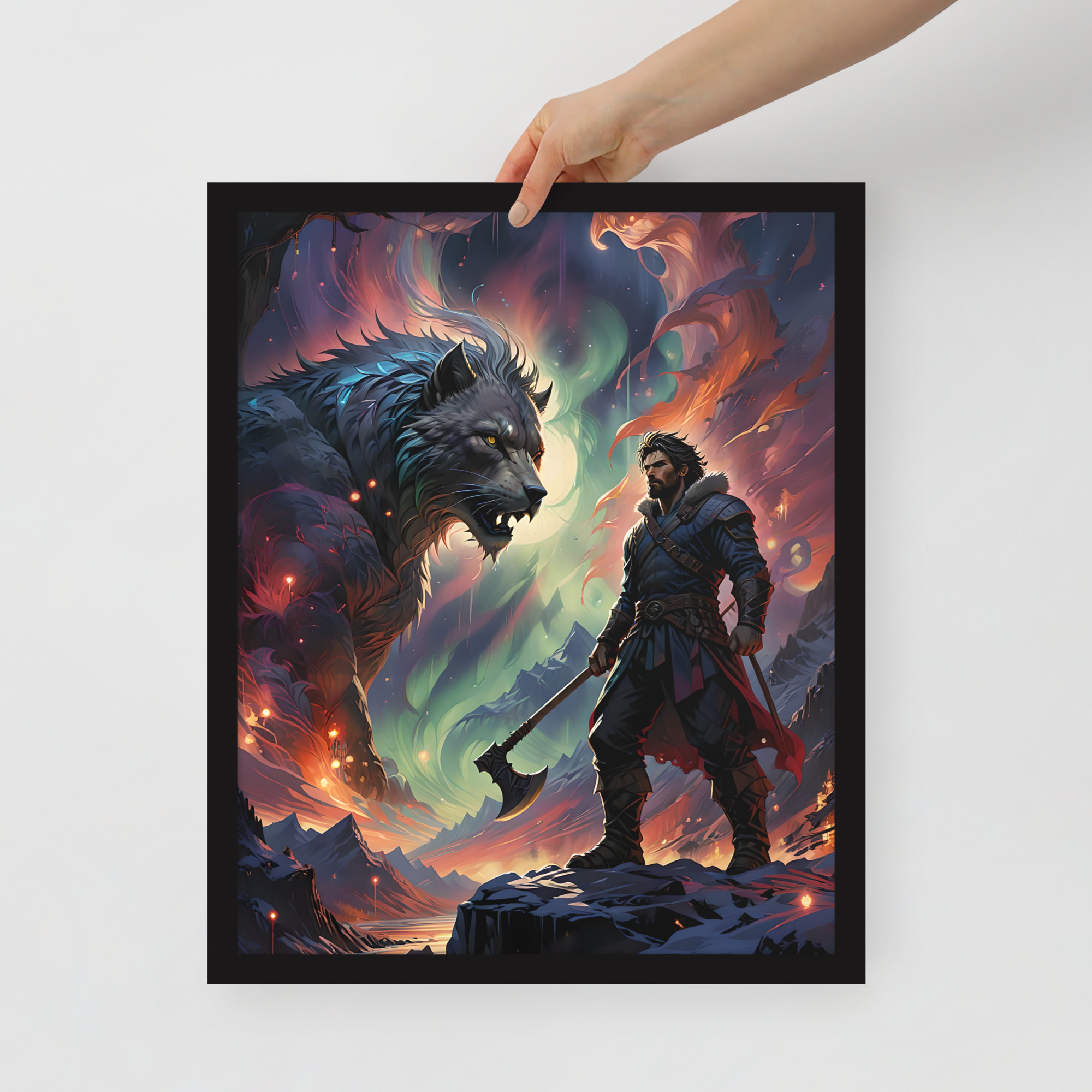 Lone Wolfman Framed poster