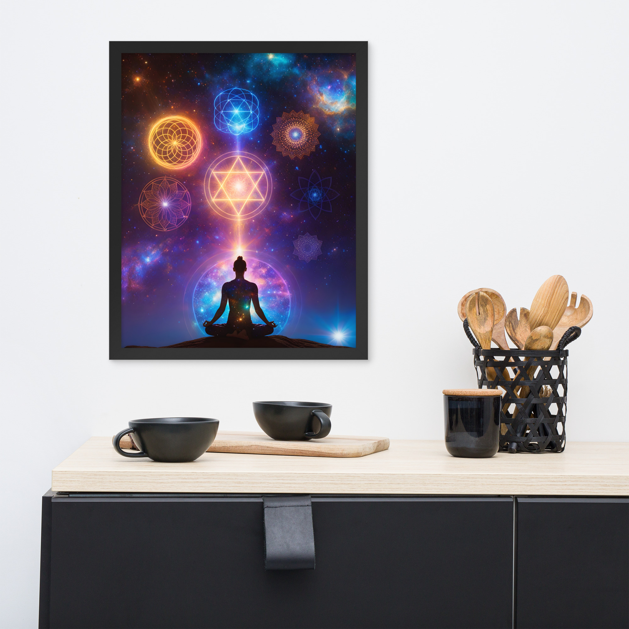 Deep Yoga Framed poster