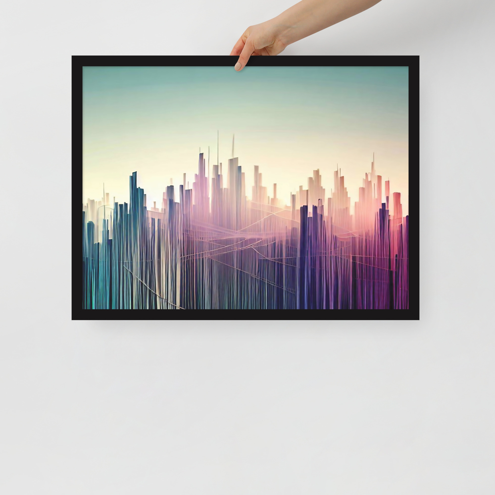 String Skyline Framed poster