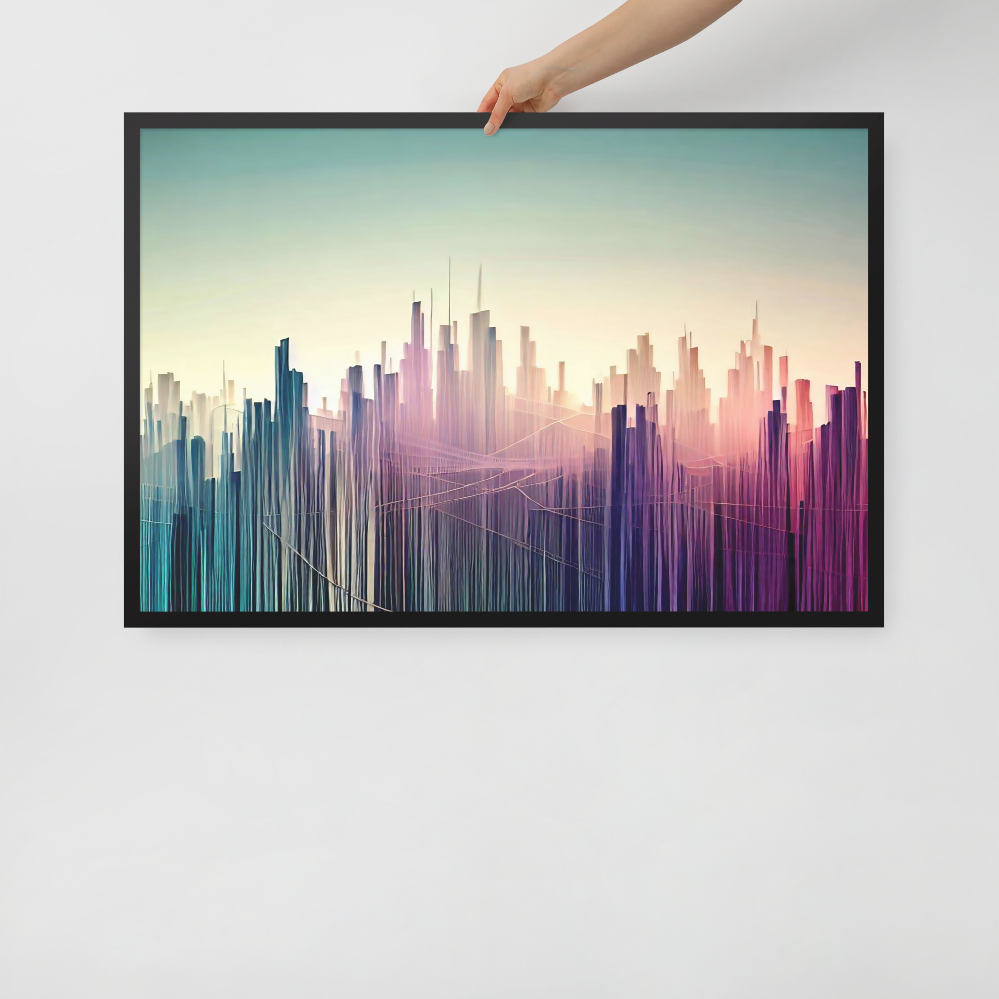 String Skyline Framed poster