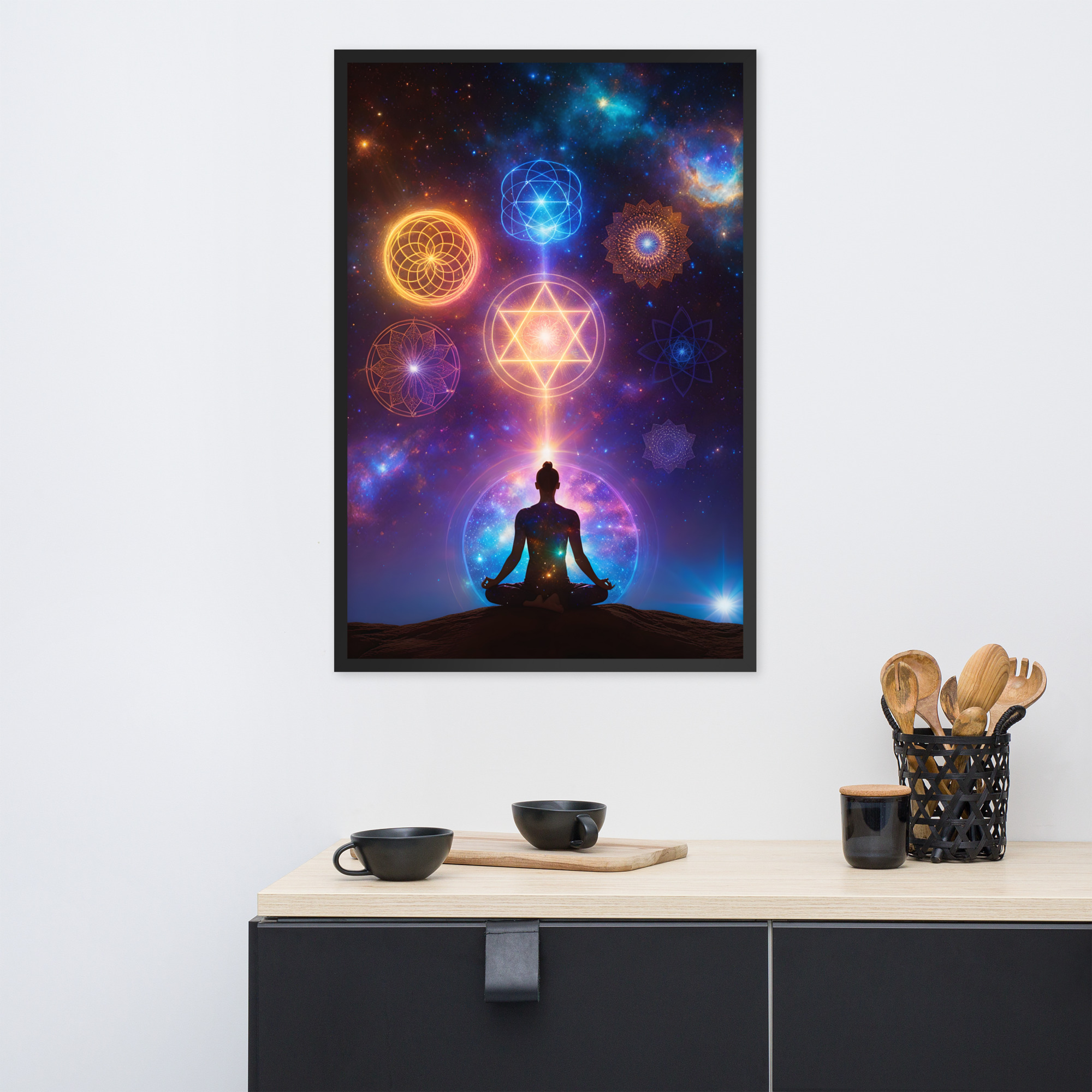 Deep Yoga Framed poster
