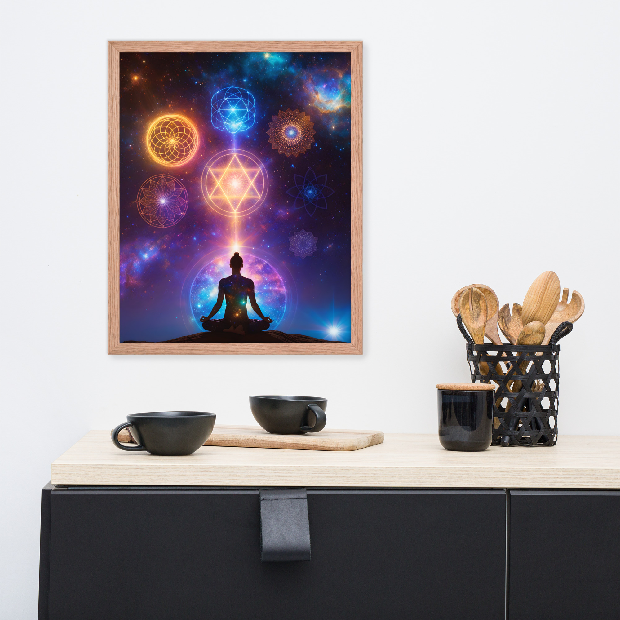 Deep Yoga Framed poster