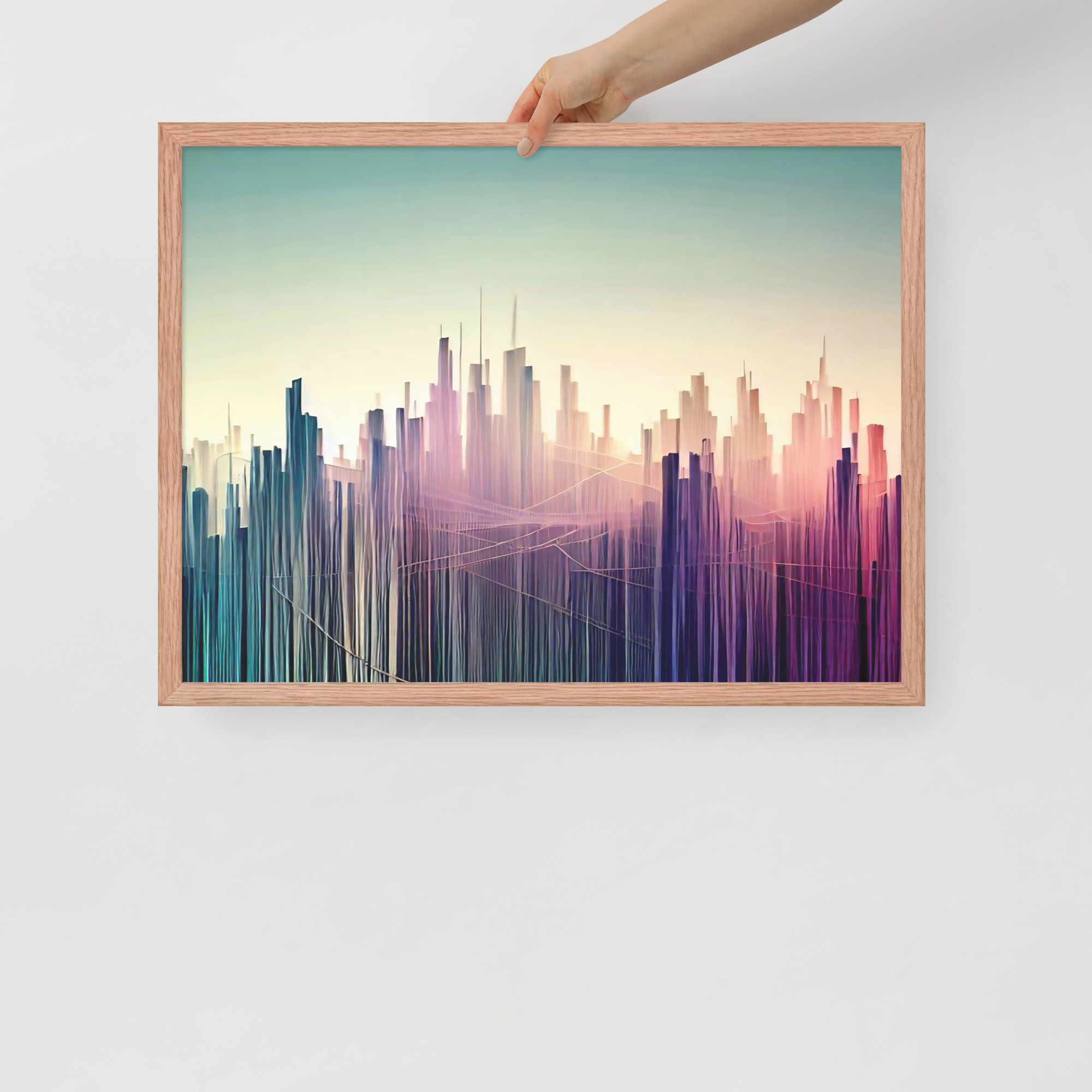 String Skyline Framed poster