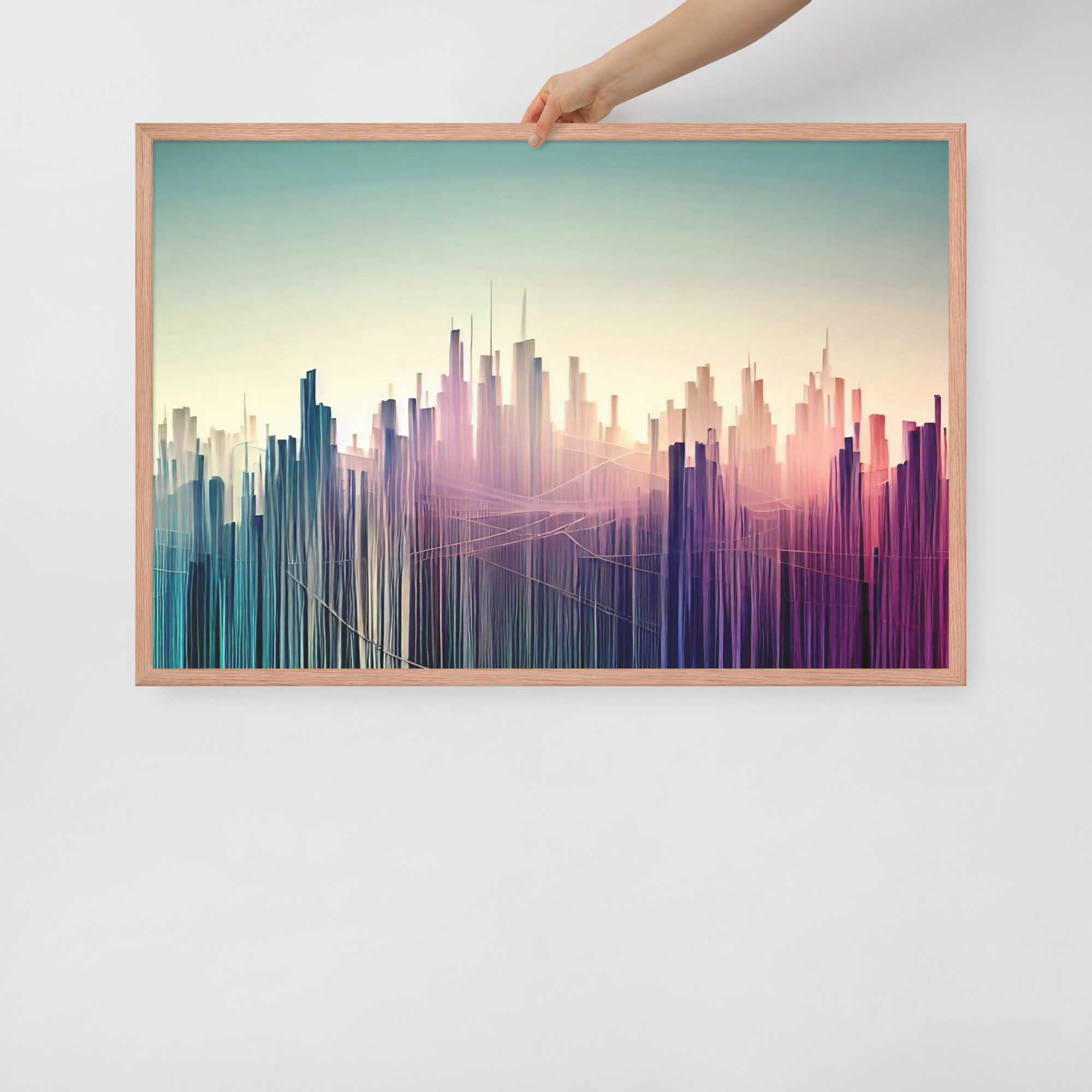 String Skyline Framed poster