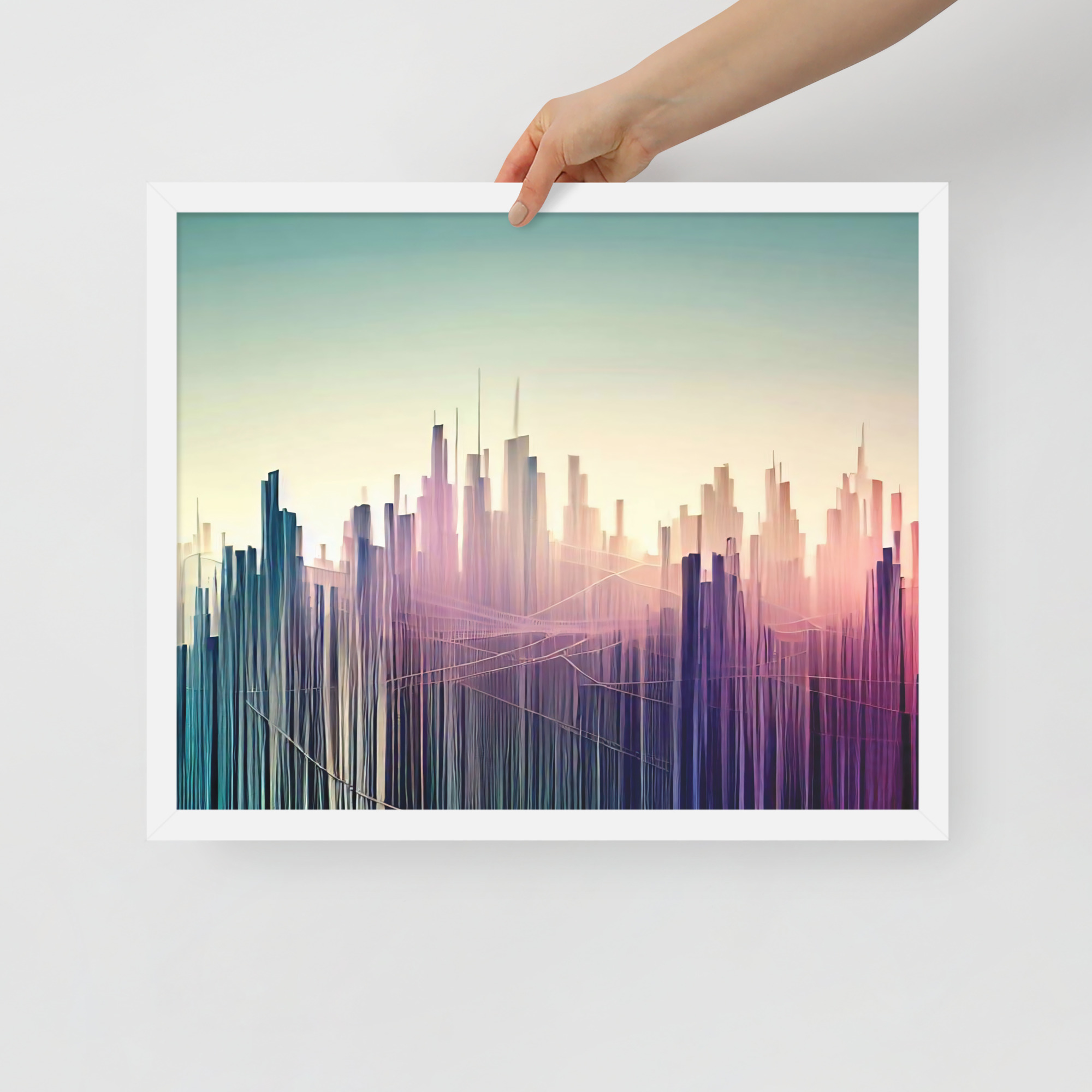 String Skyline Framed poster