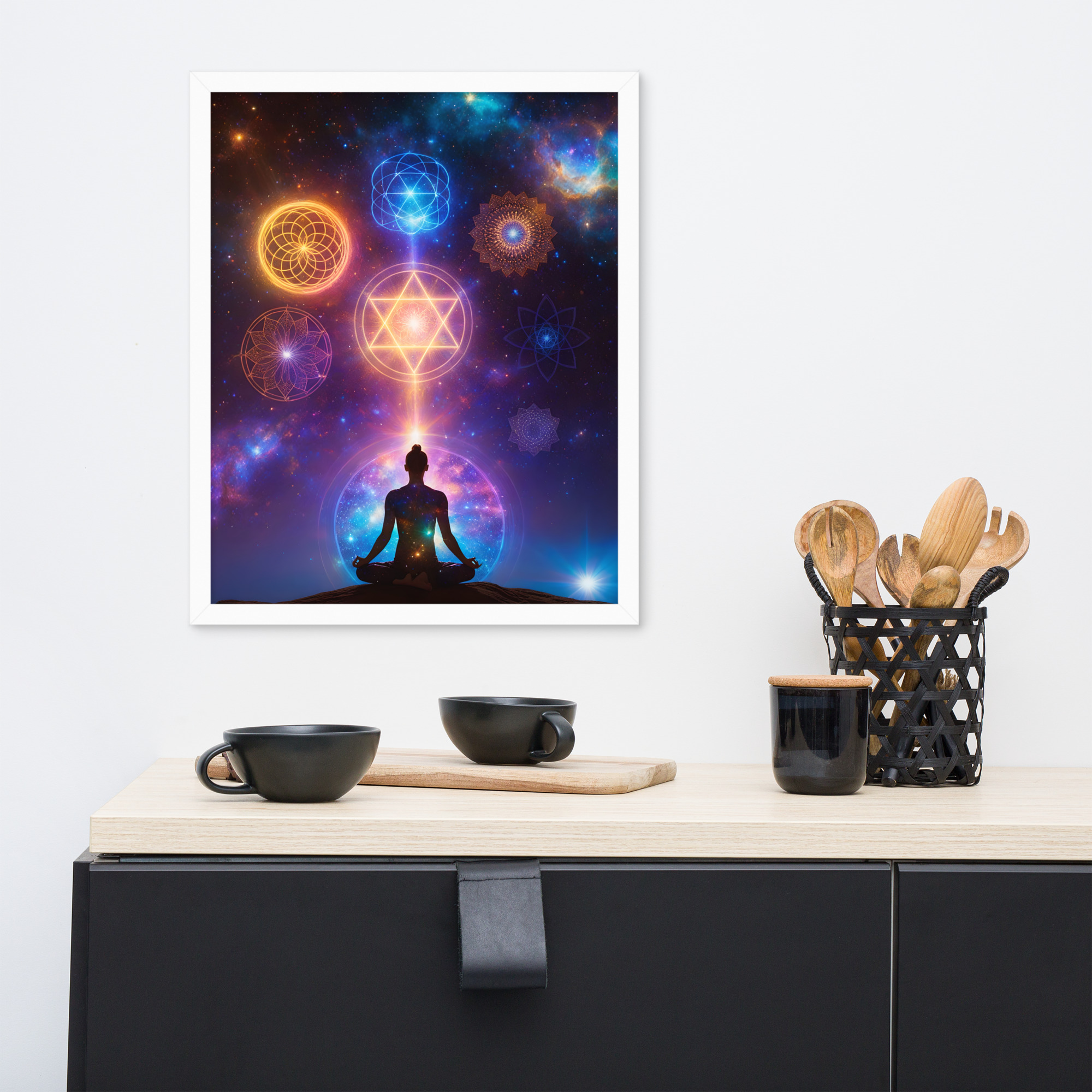 Deep Yoga Framed poster