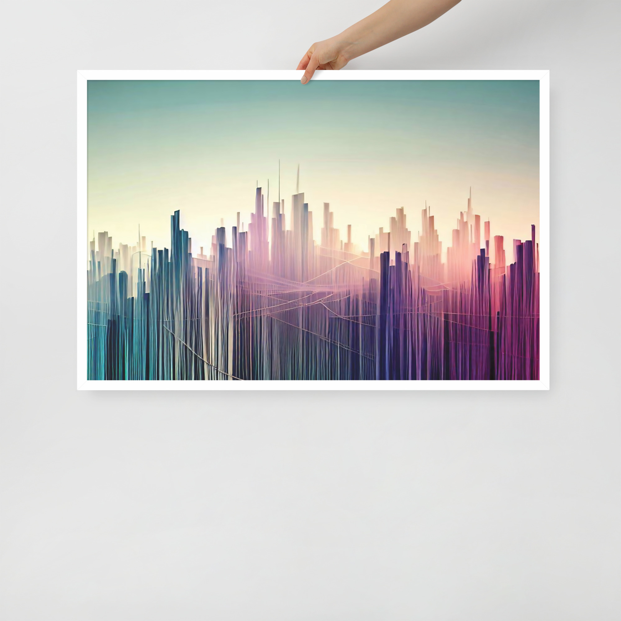 String Skyline Framed poster
