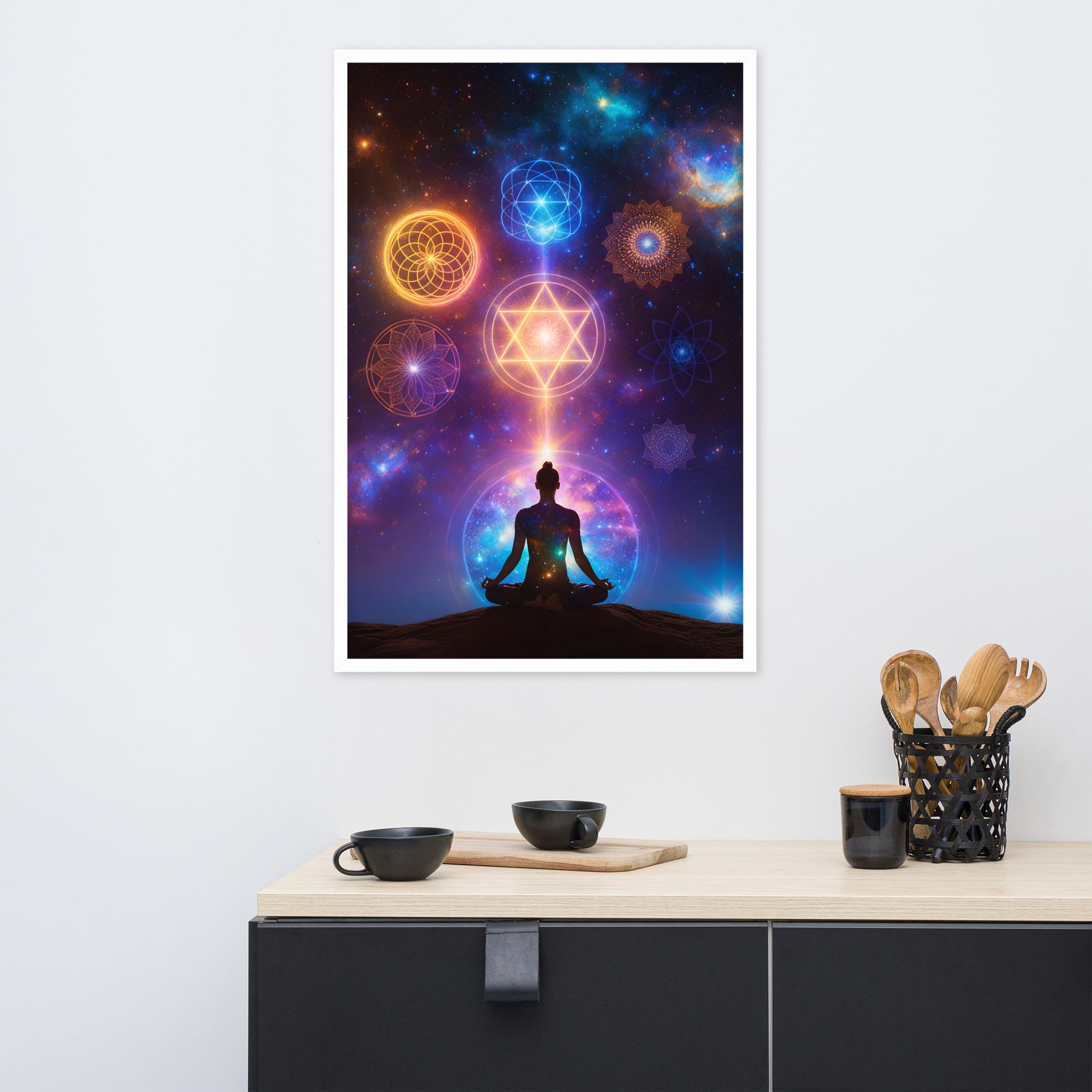 Deep Yoga Framed poster