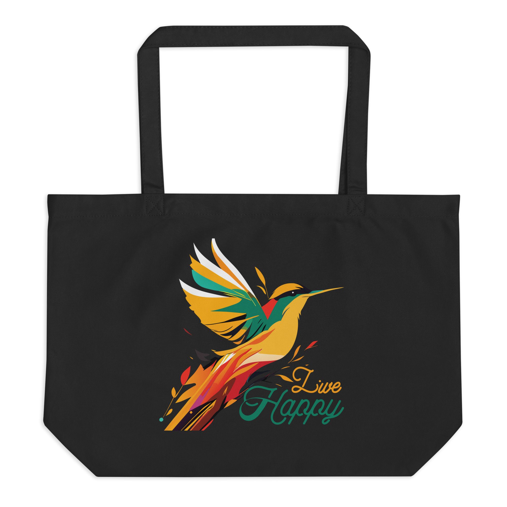 Live Free Large organic tote bag