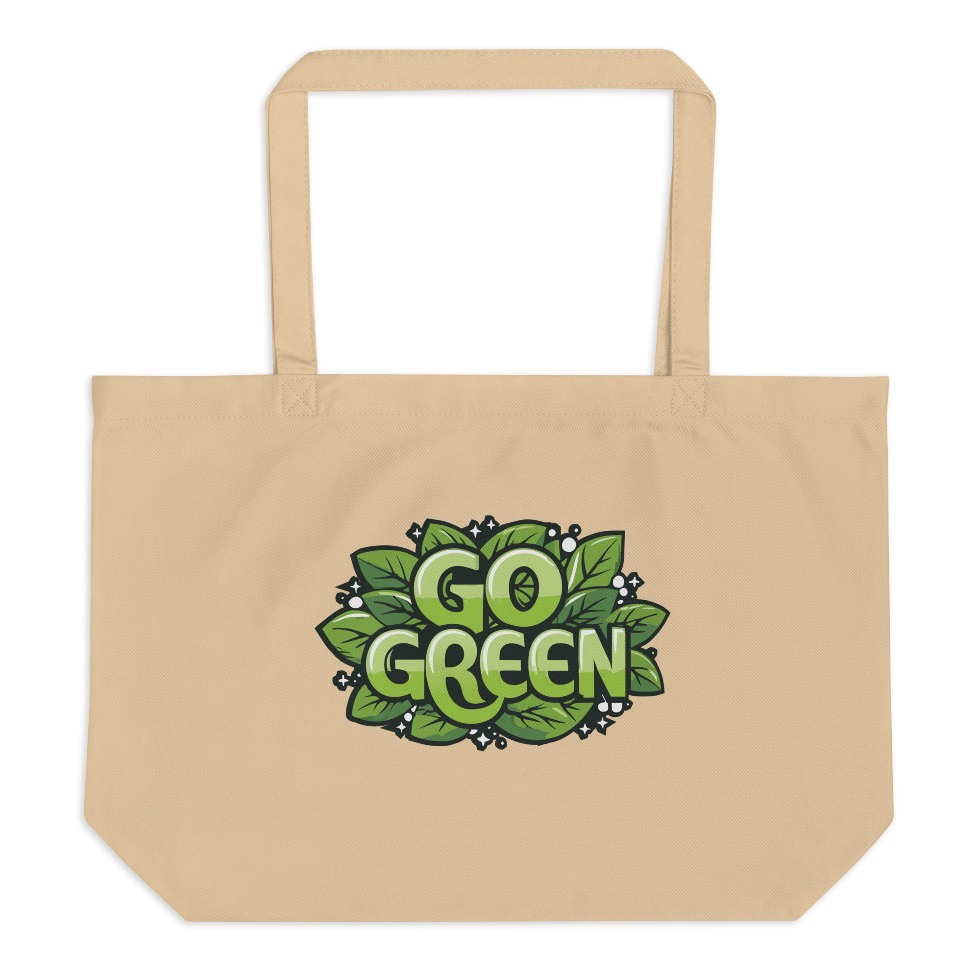 Go Green Large organic tote bag