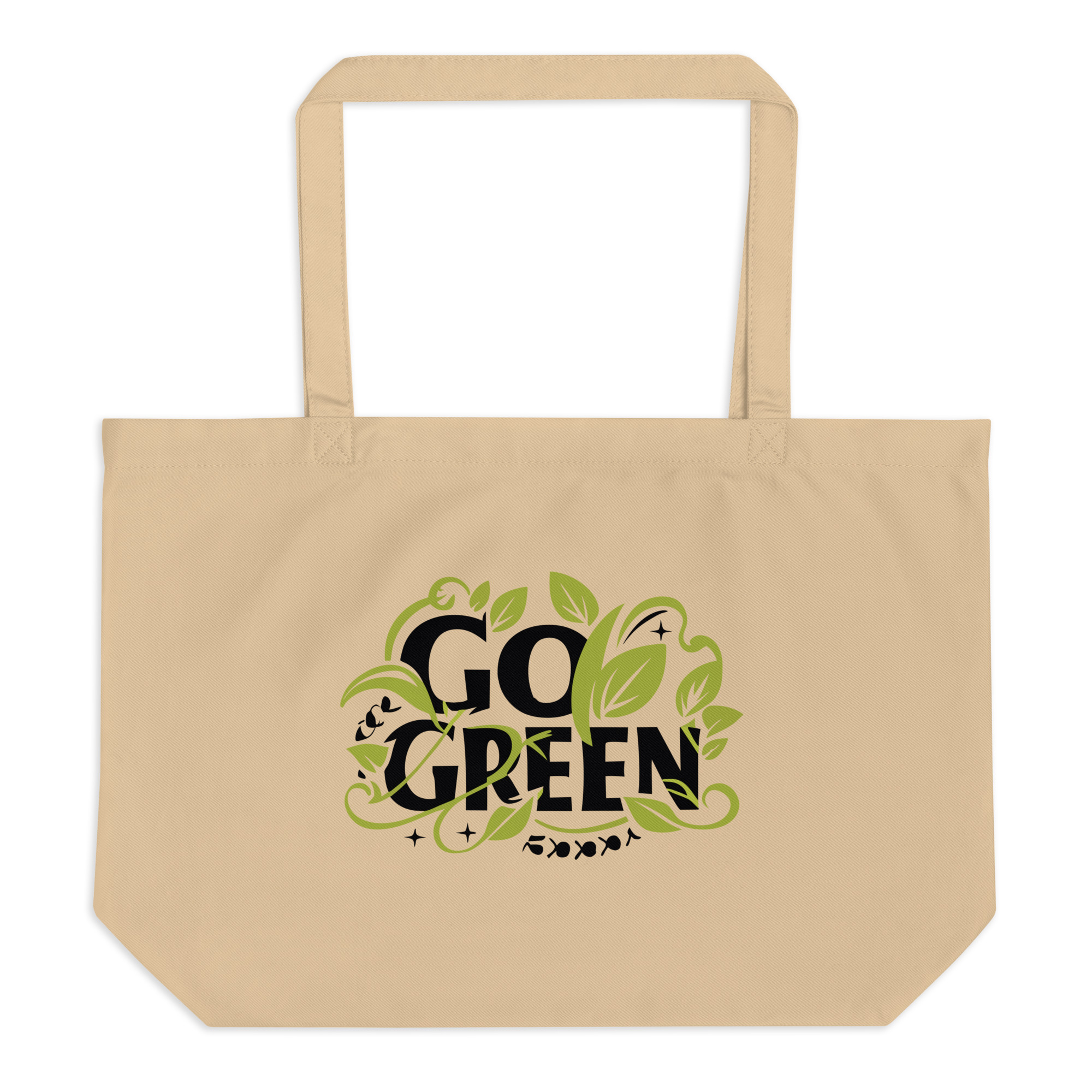 Go Green X Large organic tote bag