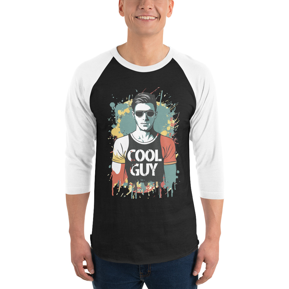 Cool Guy 3/4 sleeve raglan shirt