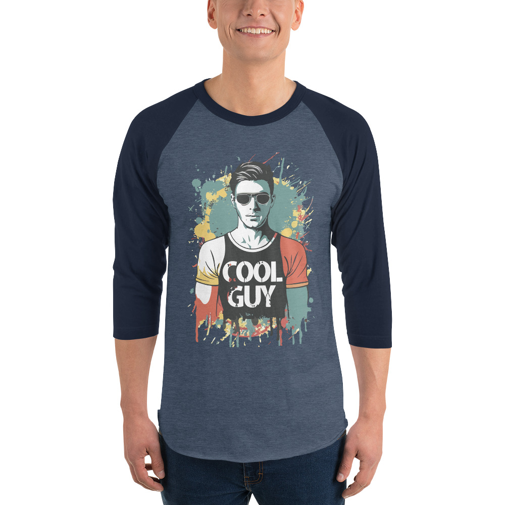 Cool Guy 3/4 sleeve raglan shirt