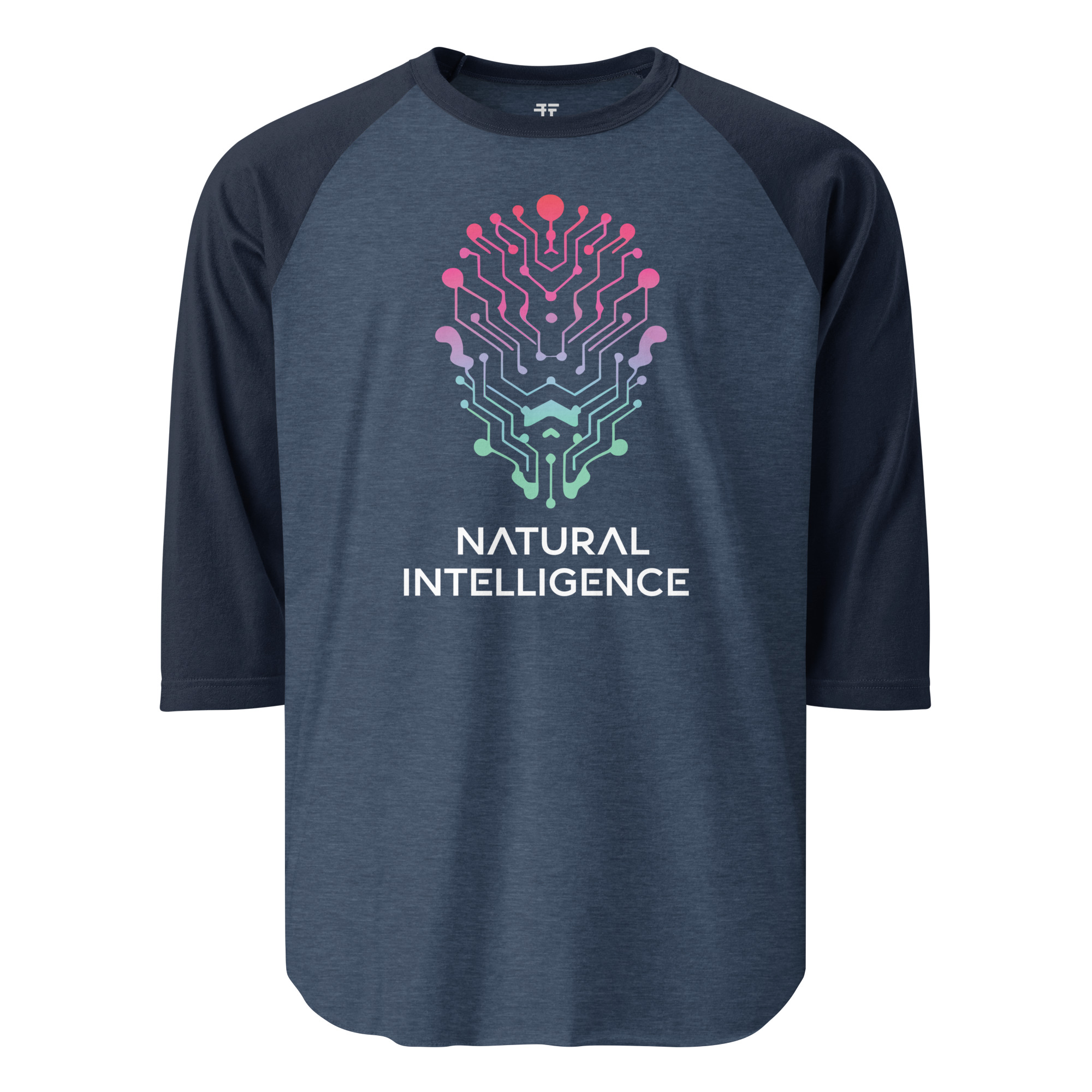 Natural Intelligence 3/4 sleeve raglan shirt