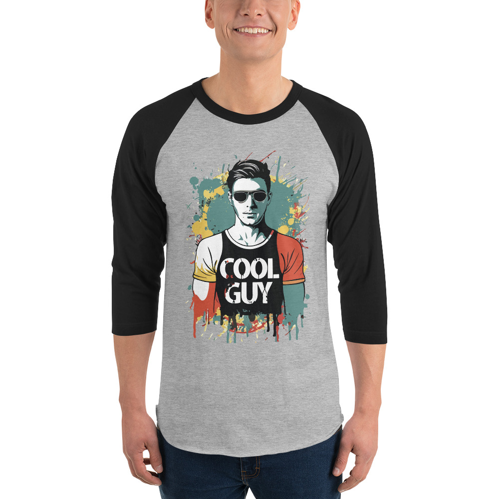 Cool Guy 3/4 sleeve raglan shirt