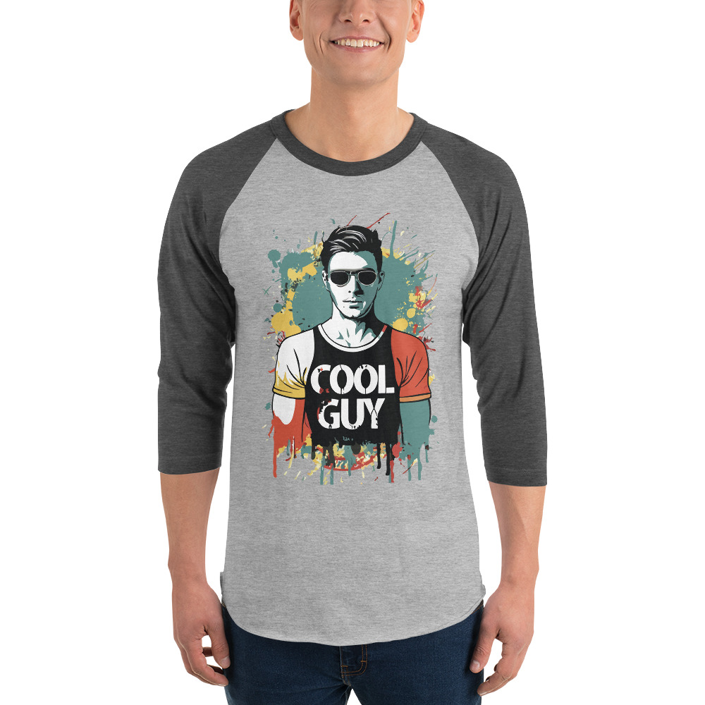 Cool Guy 3/4 sleeve raglan shirt