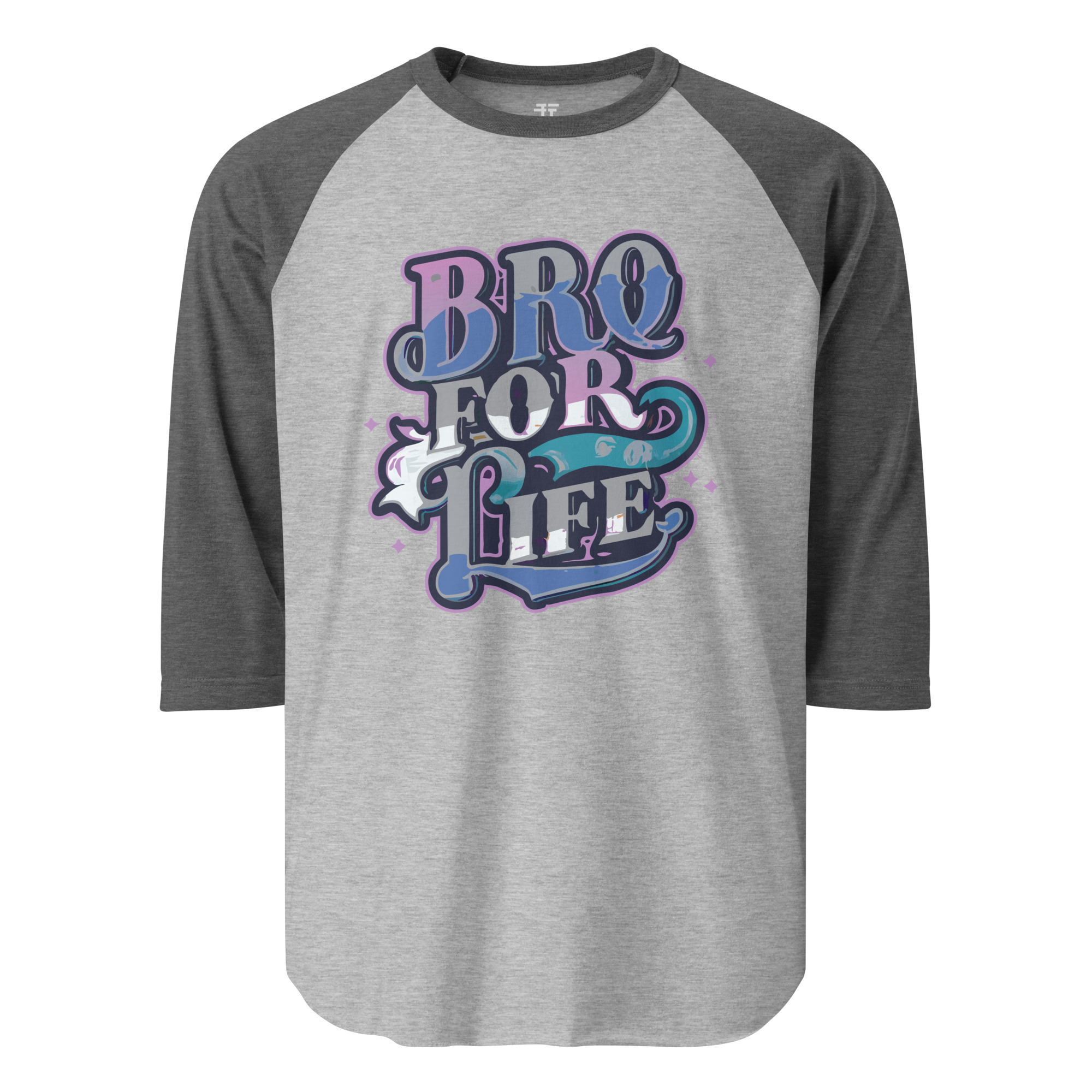 Bro for Life 3/4 sleeve raglan shirt