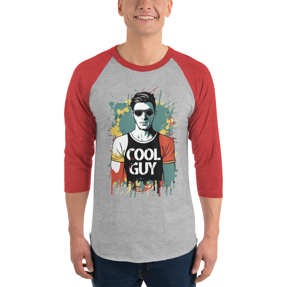 Cool Guy 3/4 sleeve raglan shirt