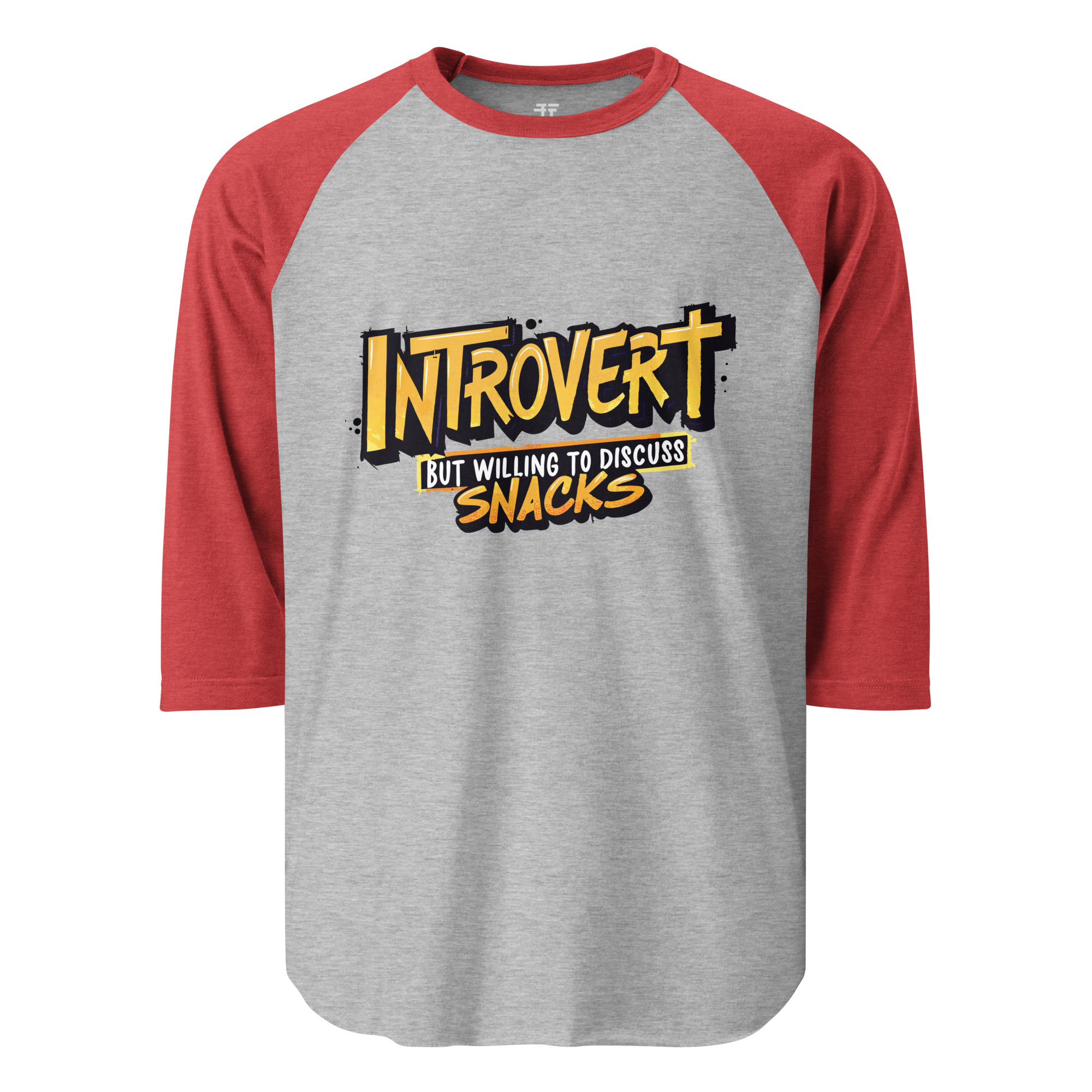 Introvert 3/4 sleeve raglan shirt