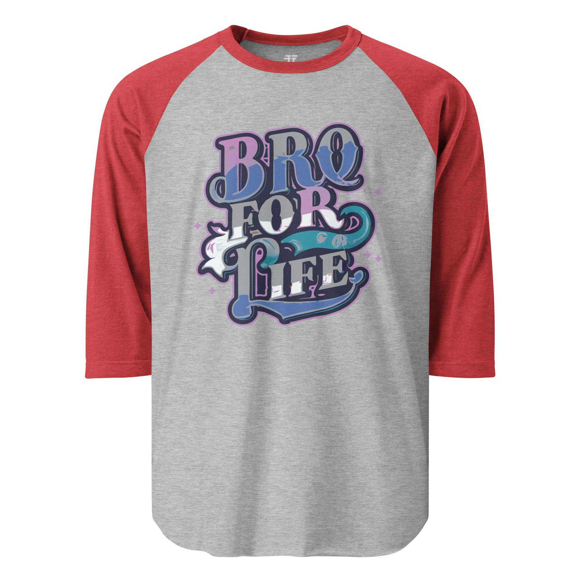 Bro for Life 3/4 sleeve raglan shirt