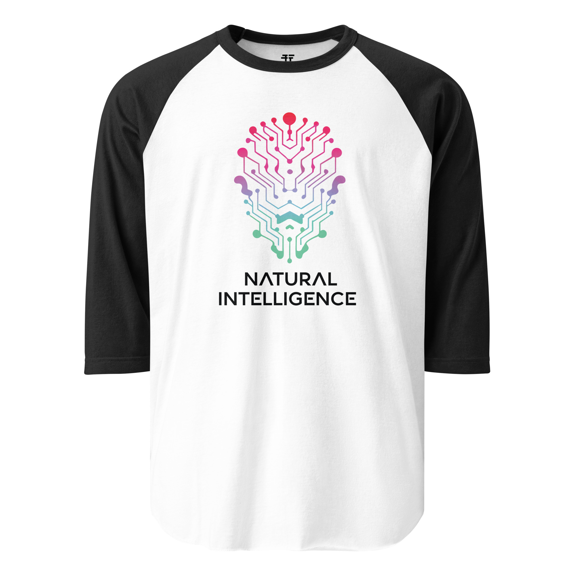 Natural Intelligence 3/4 sleeve raglan shirt