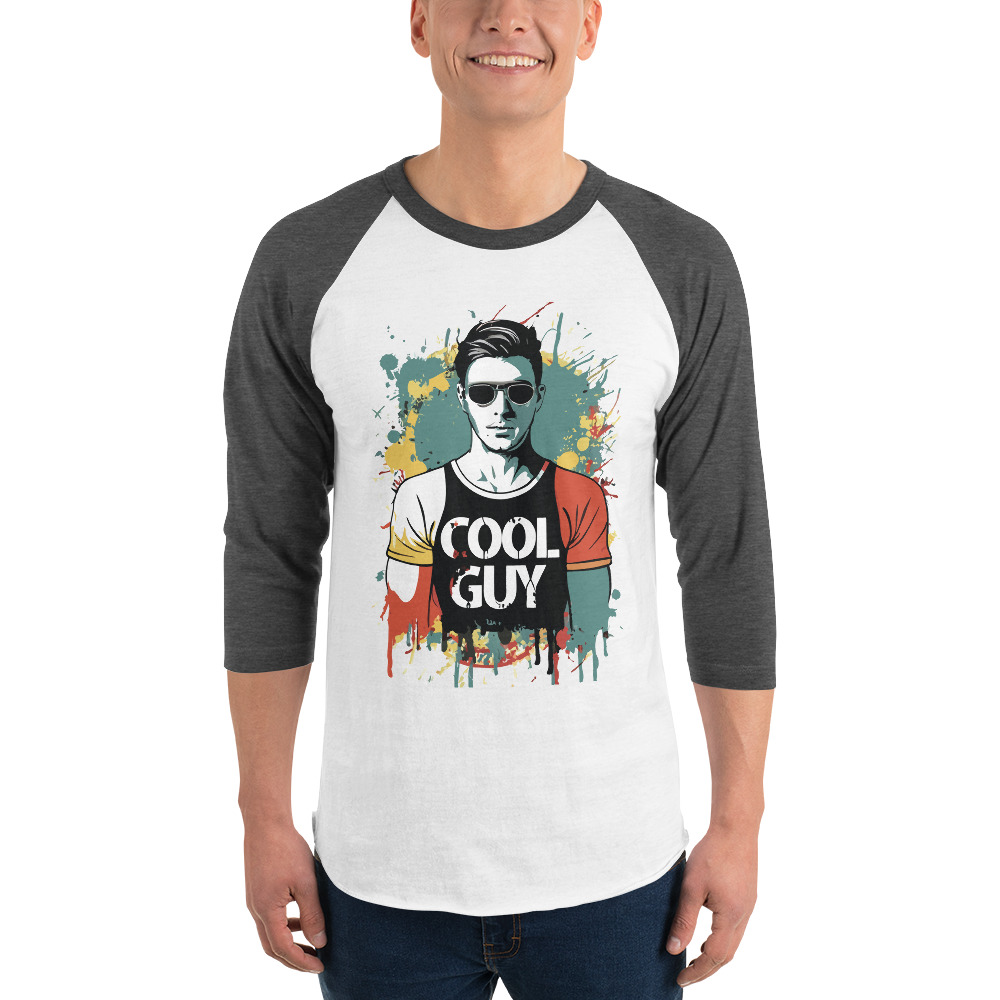 Cool Guy 3/4 sleeve raglan shirt