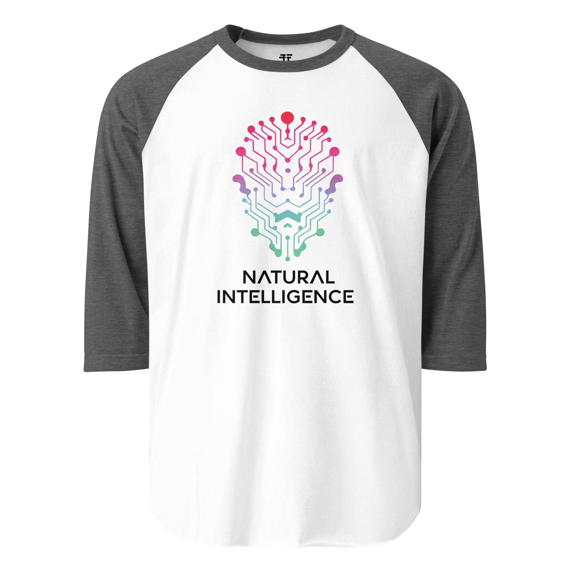 Natural Intelligence 3/4 sleeve raglan shirt