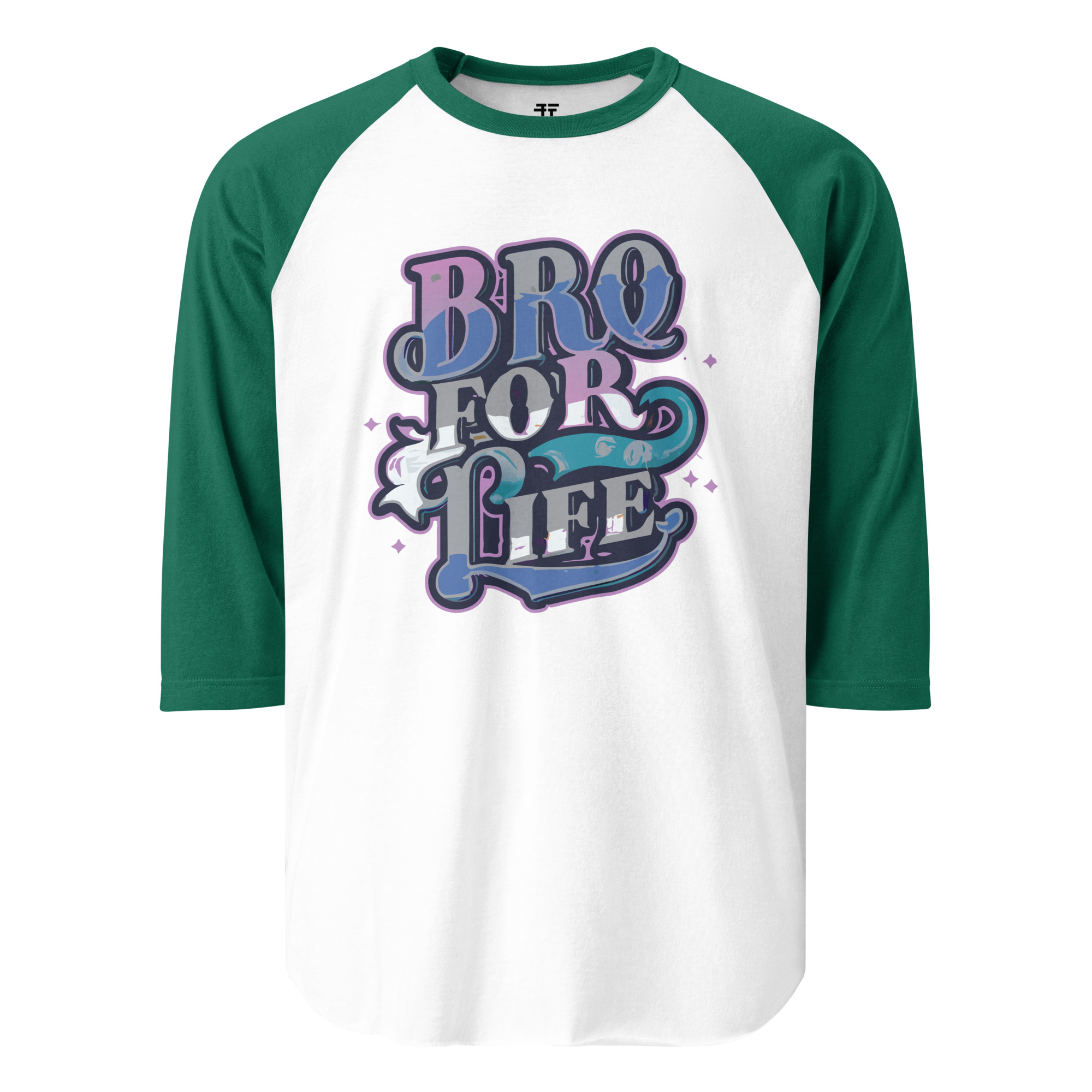 Bro for Life 3/4 sleeve raglan shirt