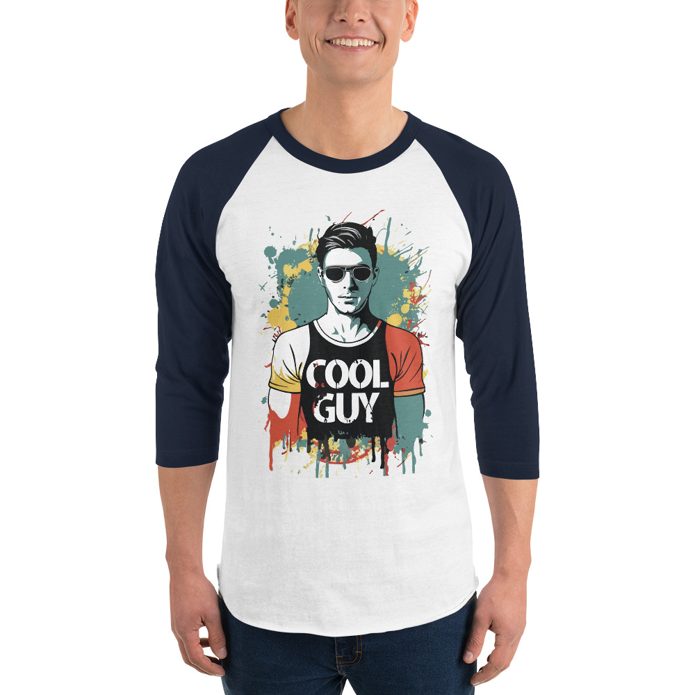 Cool Guy 3/4 sleeve raglan shirt