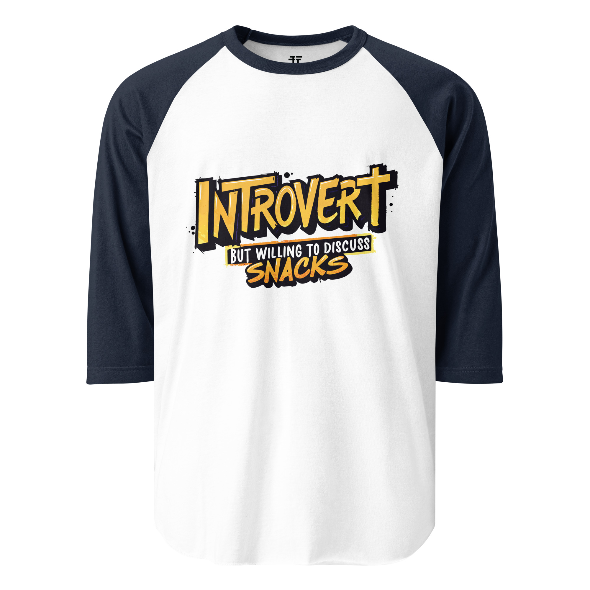 Introvert 3/4 sleeve raglan shirt