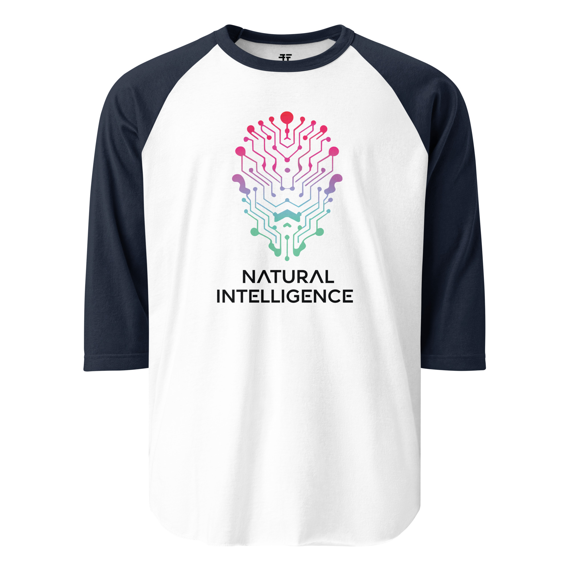 Natural Intelligence 3/4 sleeve raglan shirt