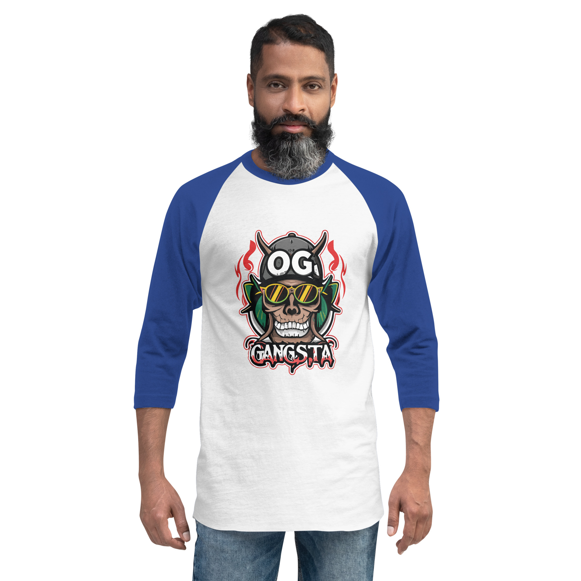 OG Gangsta - 3/4 Sleeve Raglan Shirt
