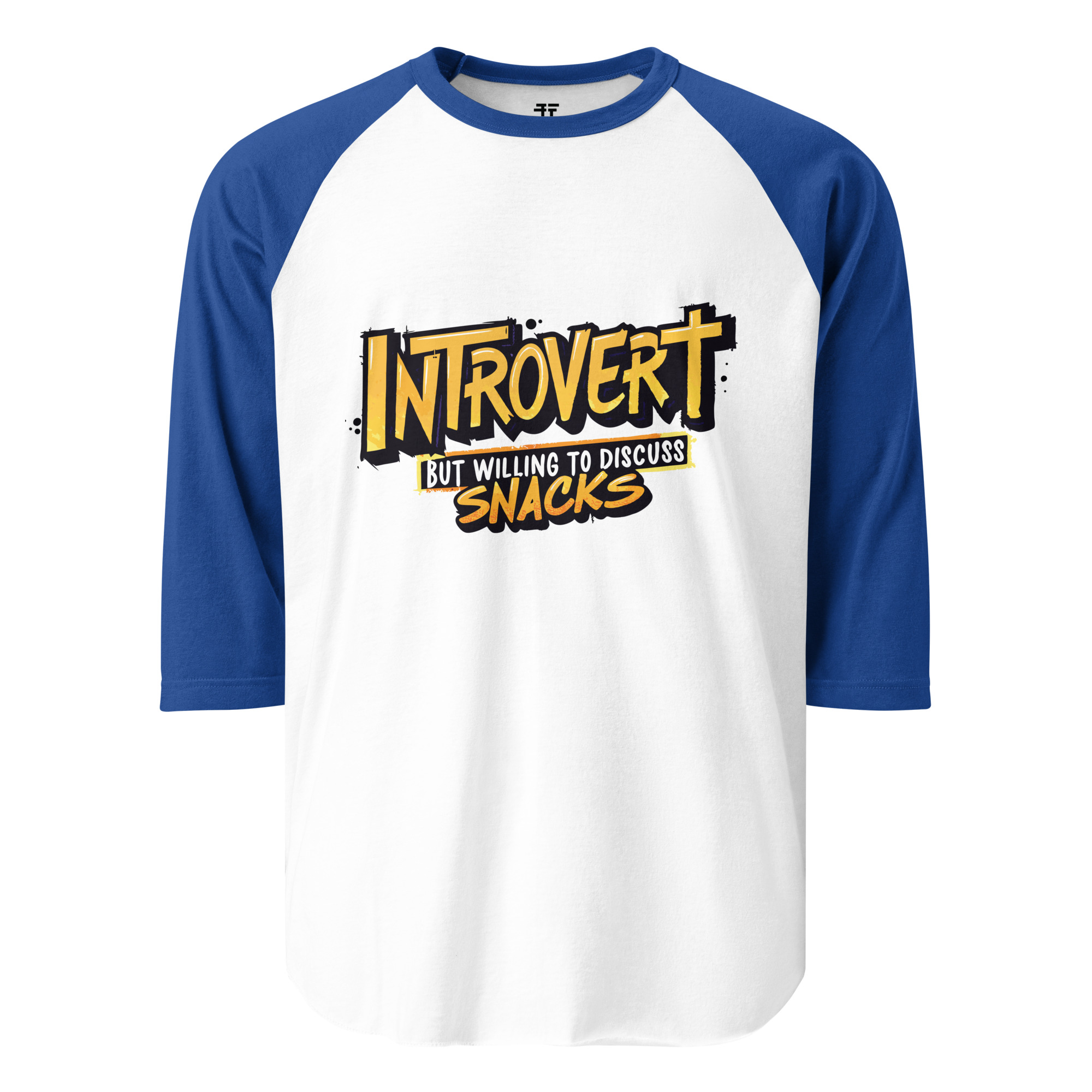 Introvert 3/4 sleeve raglan shirt
