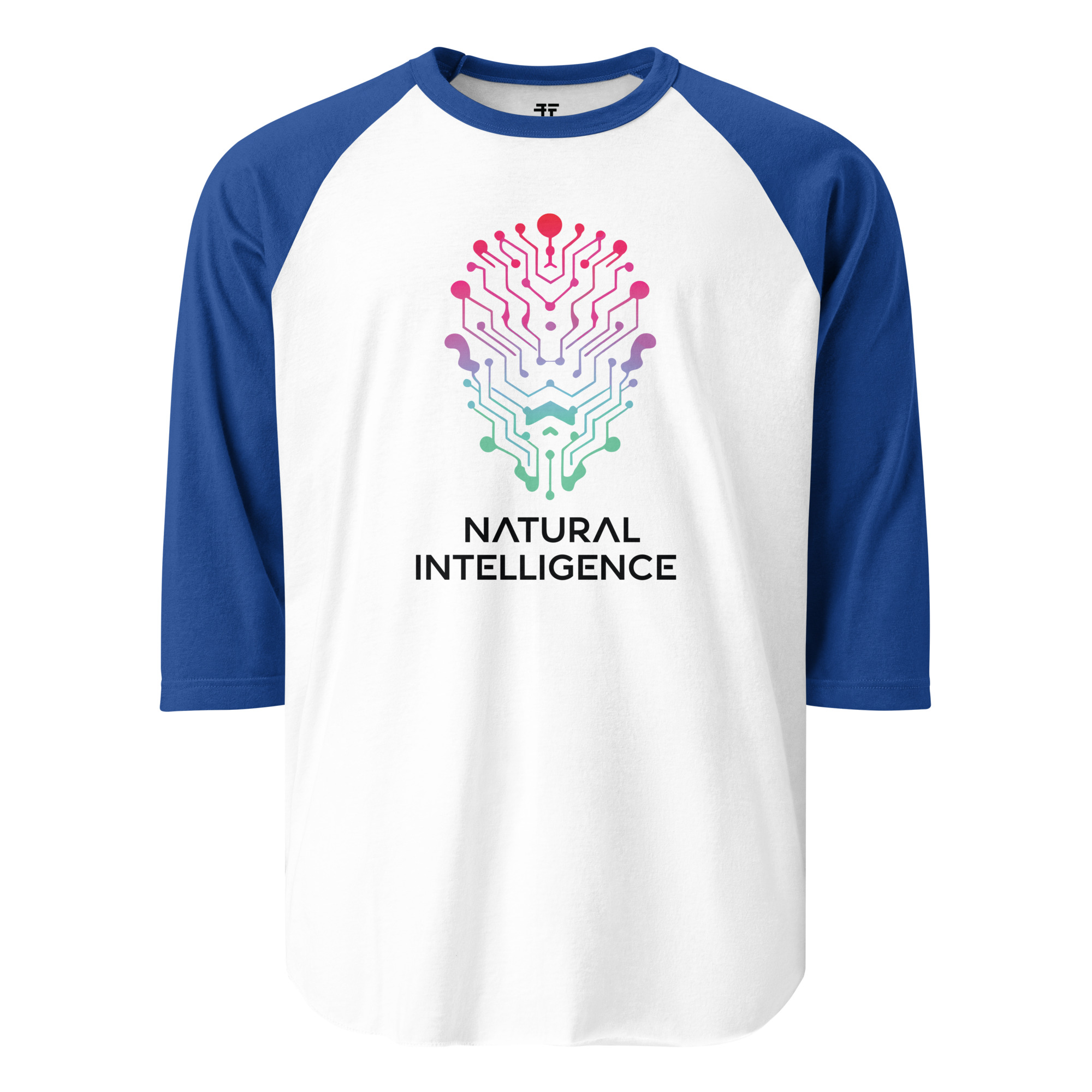 Natural Intelligence 3/4 sleeve raglan shirt