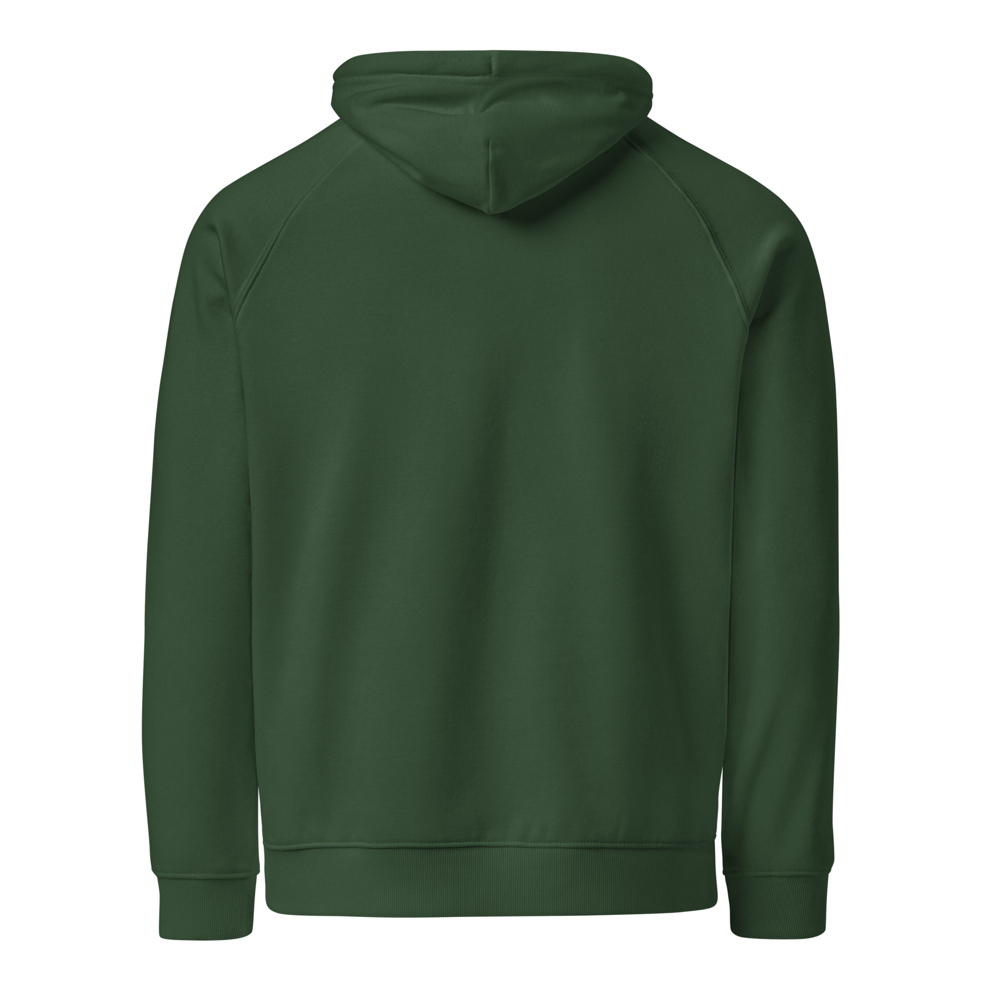 unisex-eco-raglan-hoodie-bottle-green-back-68341d4d607a1.jpg Refuse to beGood Unisex eco raglan hoodie