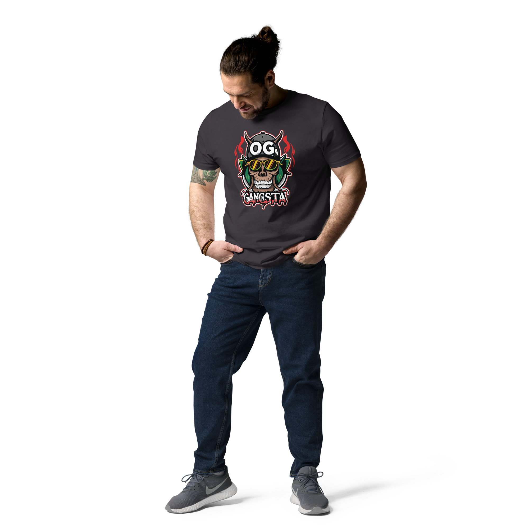 unisex-organic-cotton-t-shirt-anthracite-front-2-6831c11f6241b.jpg OG Gangsta - Unisex Organic Cotton T-shirt