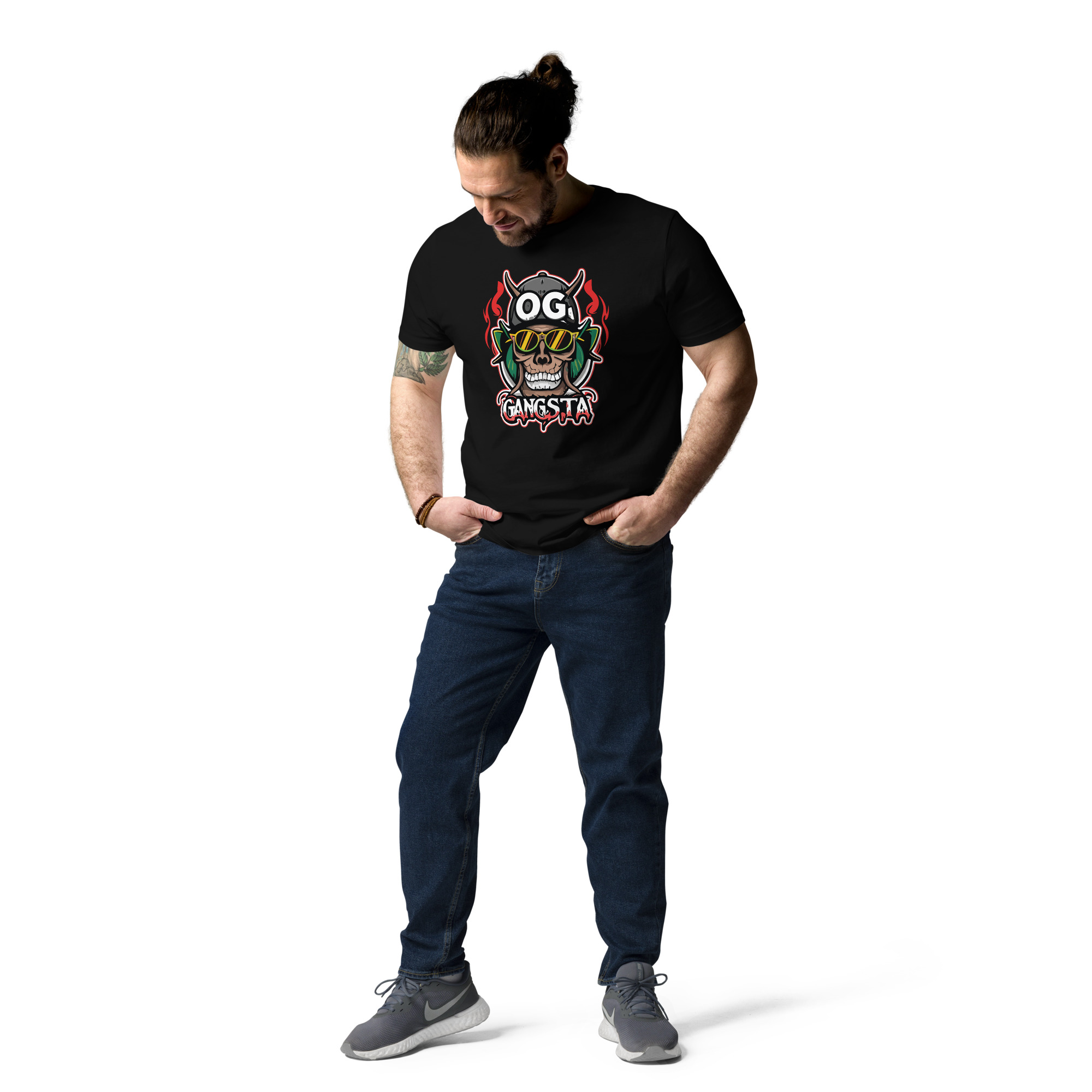 unisex-organic-cotton-t-shirt-black-front-2-6831c11f3ae97.jpg OG Gangsta - Unisex Organic Cotton T-shirt