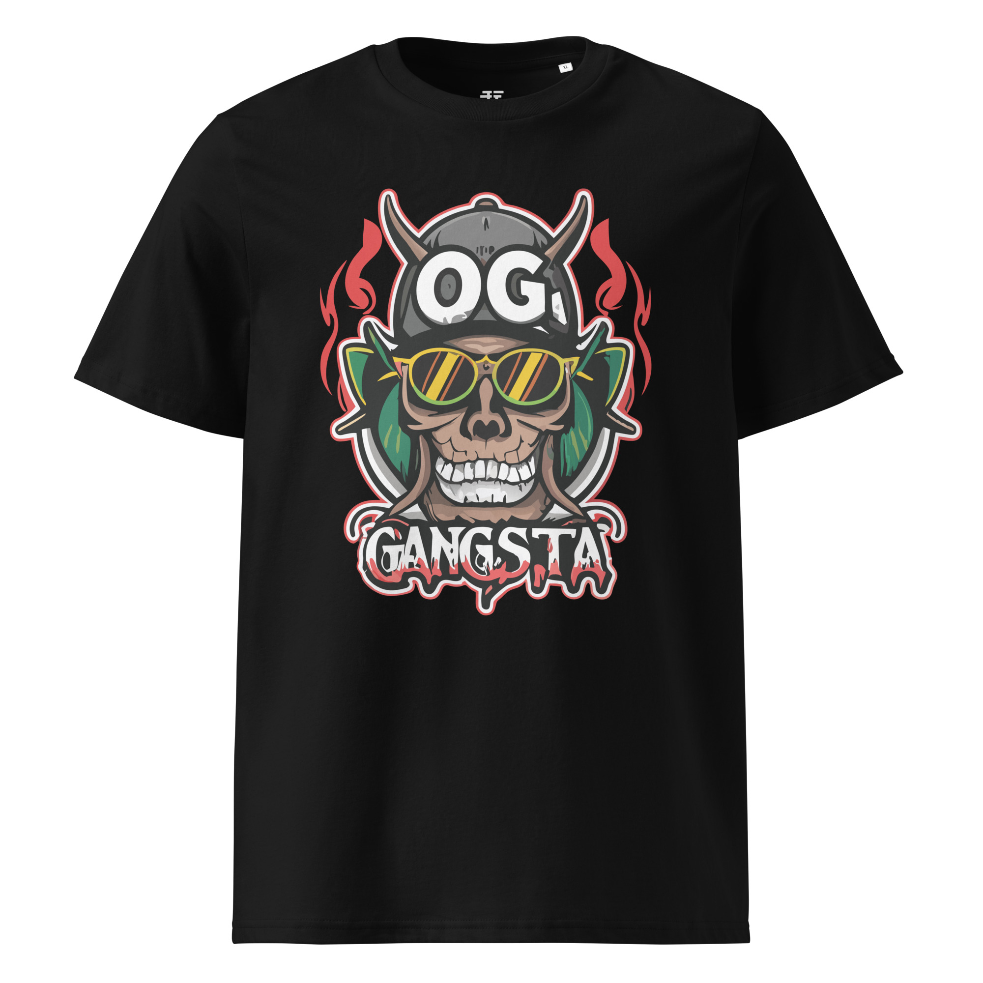 unisex-organic-cotton-t-shirt-black-front-6833fb40f042a.jpg OG Gangsta Unisex organic cotton t-shirt