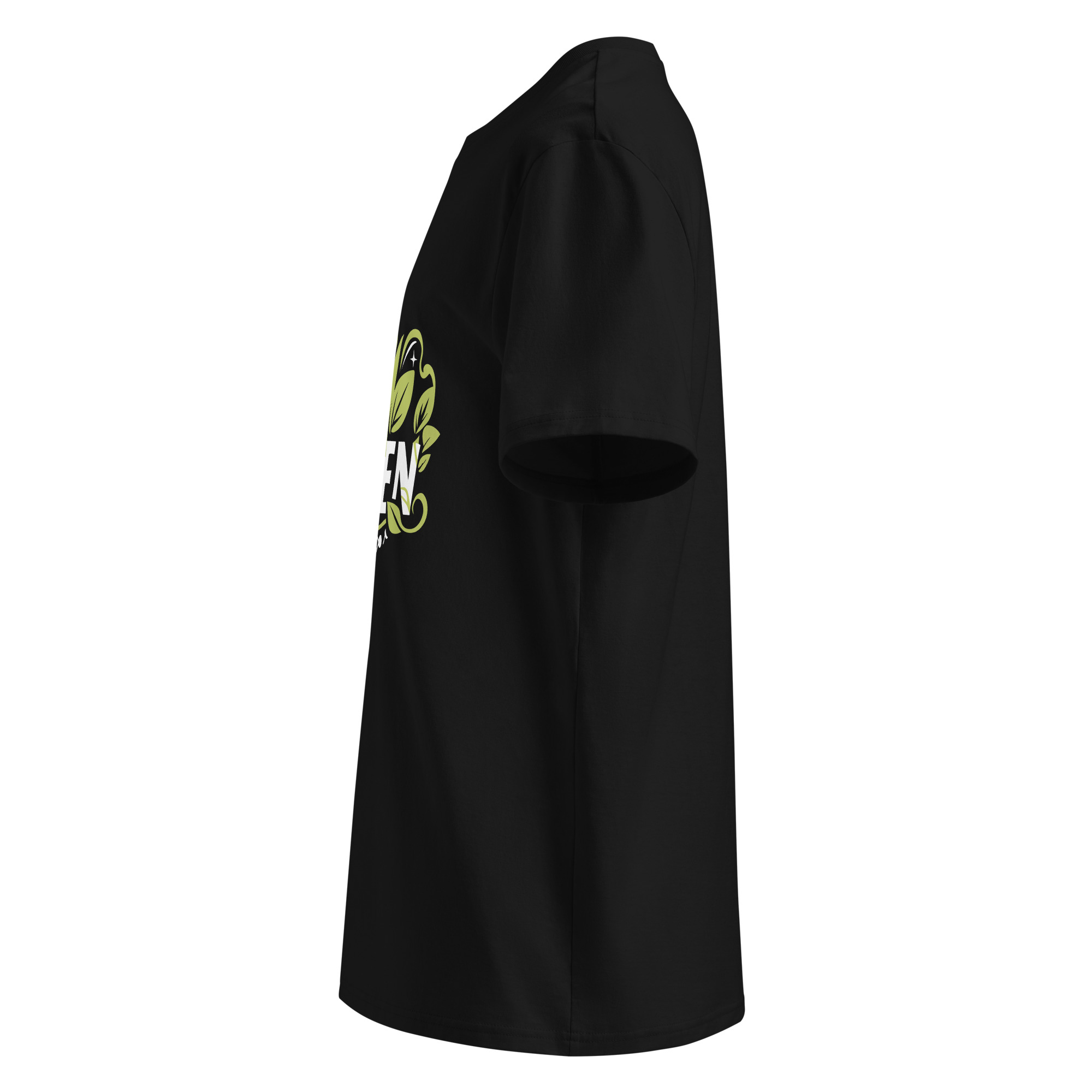 unisex-organic-cotton-t-shirt-black-left-68340813e7795.jpg Go Green X Unisex organic cotton t-shirt