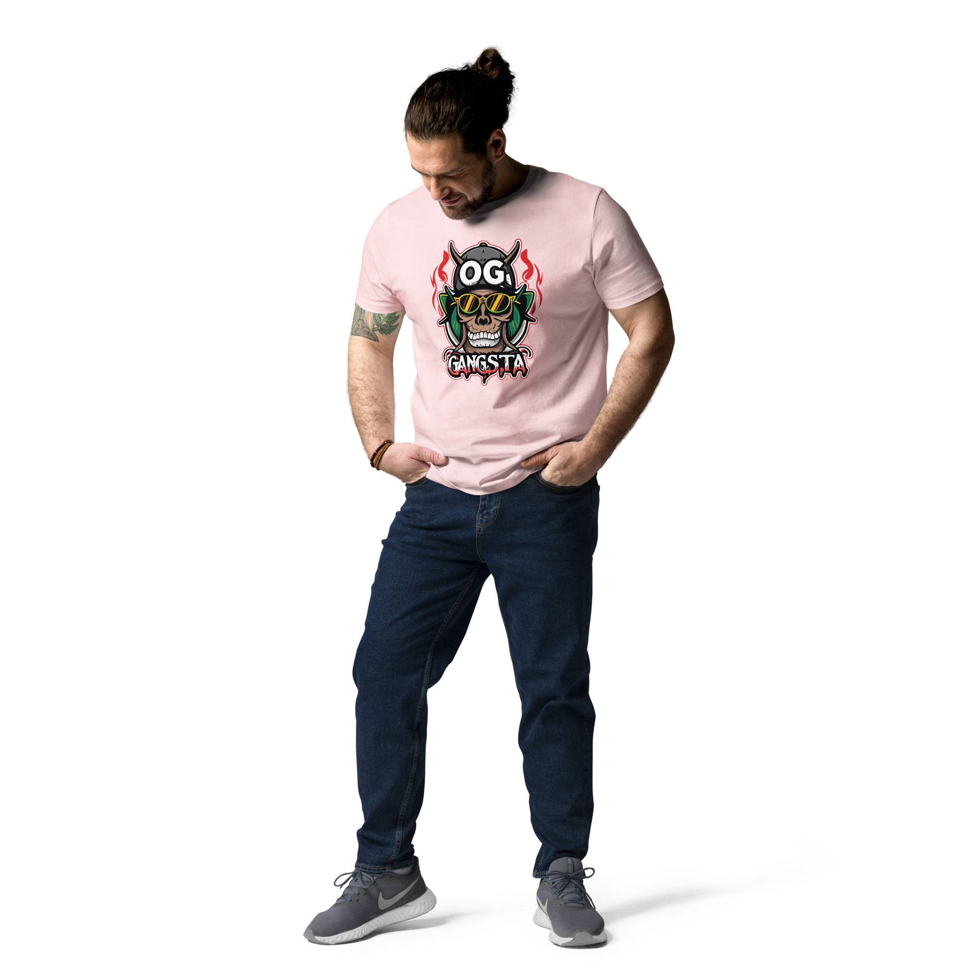 unisex-organic-cotton-t-shirt-cotton-pink-front-2-6831c1203237e.jpg OG Gangsta - Unisex Organic Cotton T-shirt