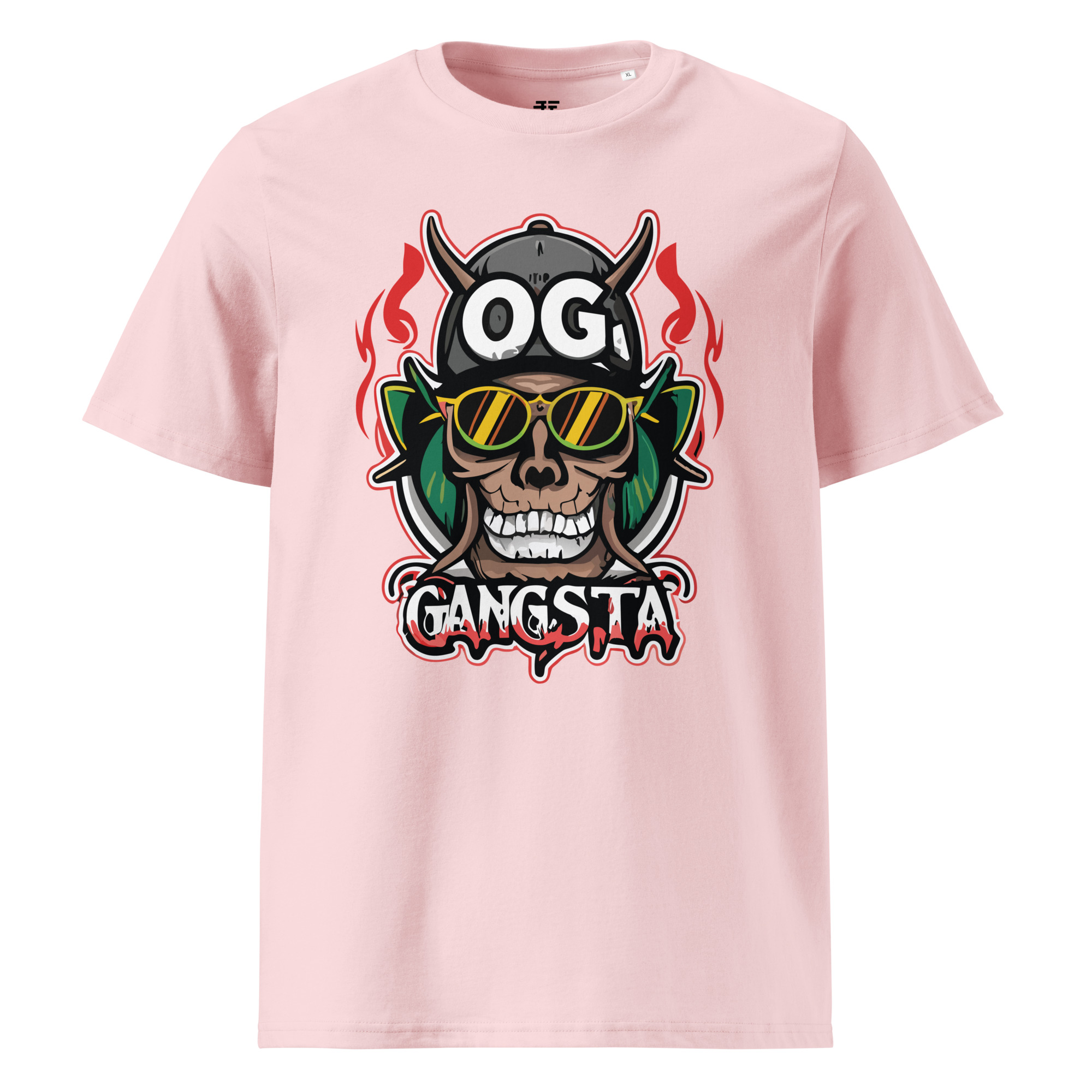 unisex-organic-cotton-t-shirt-cotton-pink-front-6833fb417ad2e.jpg OG Gangsta Unisex organic cotton t-shirt