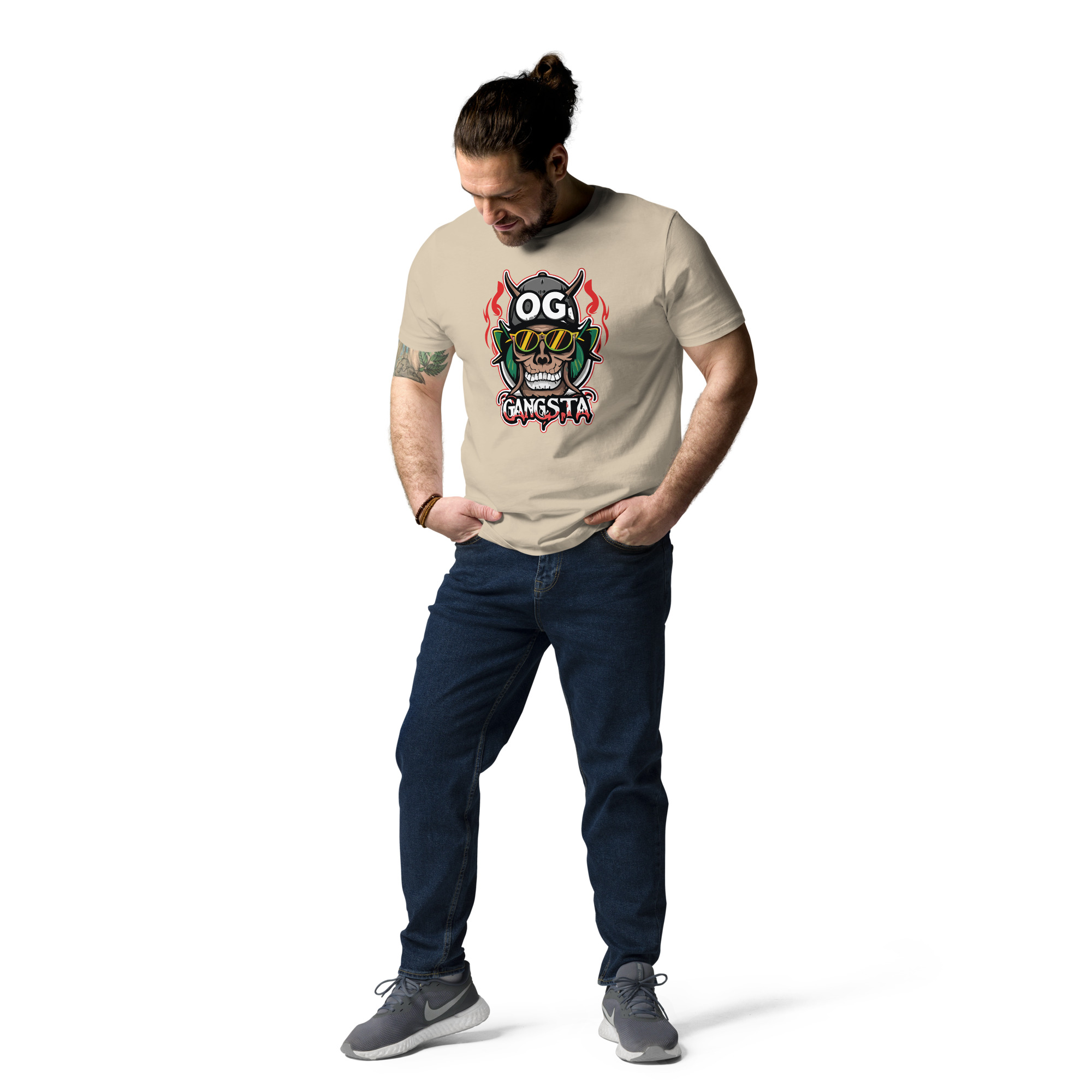 unisex-organic-cotton-t-shirt-desert-dust-front-2-6831c11ff12bd.jpg OG Gangsta - Unisex Organic Cotton T-shirt