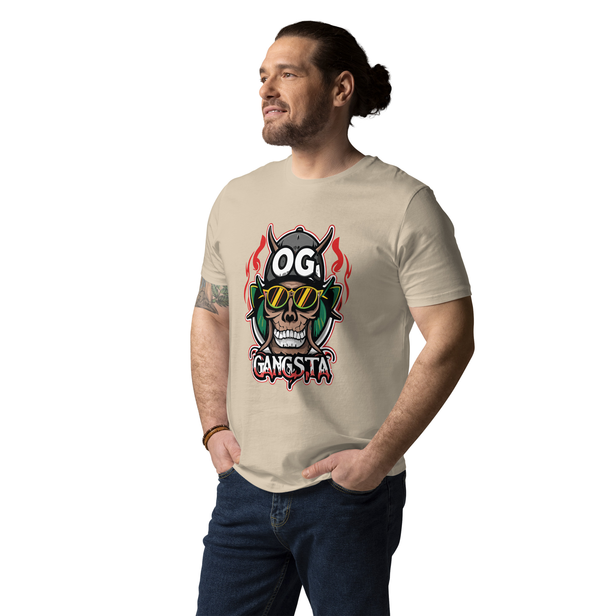 unisex-organic-cotton-t-shirt-desert-dust-front-6831c11fe9180.jpg OG Gangsta - Unisex Organic Cotton T-shirt