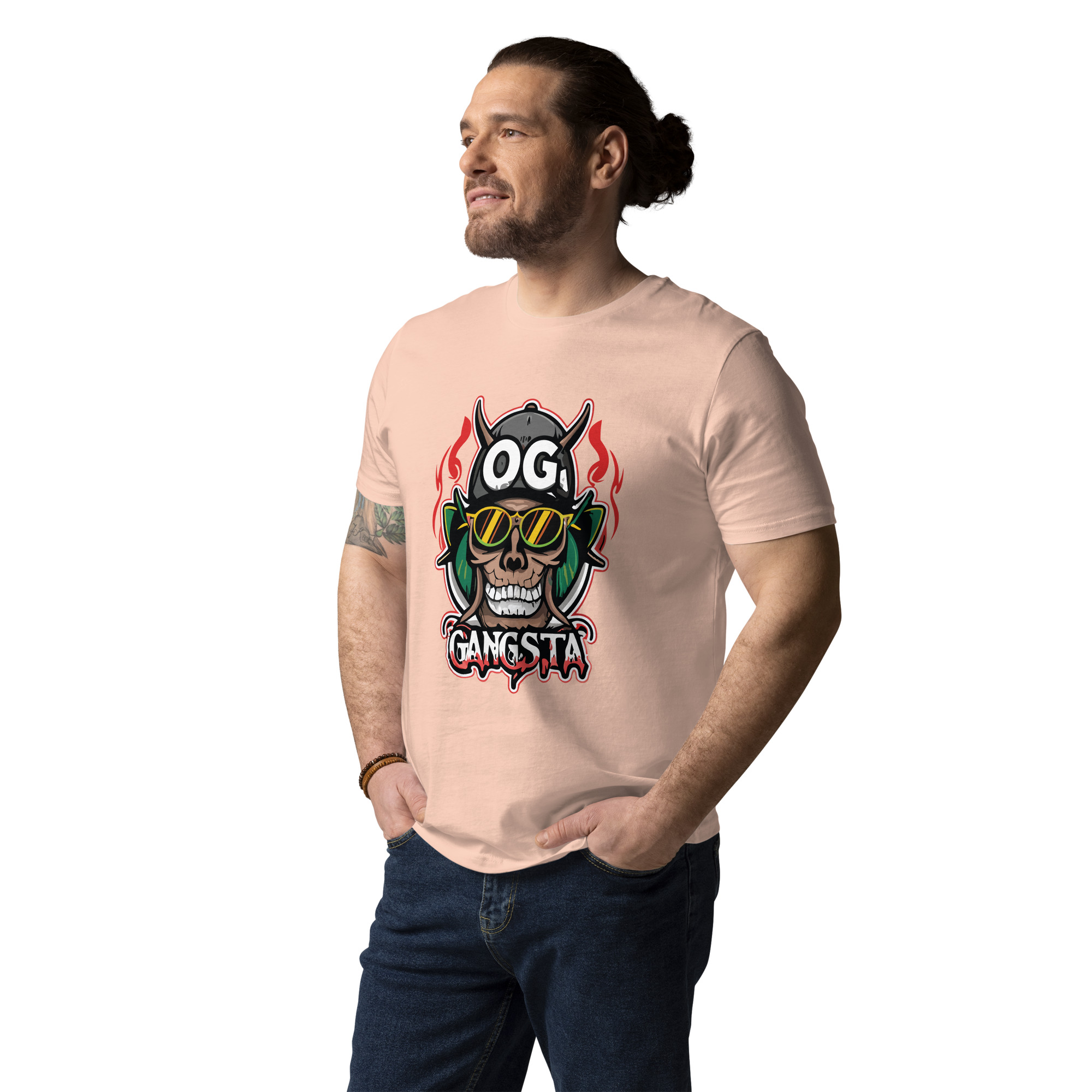 unisex-organic-cotton-t-shirt-fraiche-peche-front-6831c1200d794.jpg OG Gangsta - Unisex Organic Cotton T-shirt