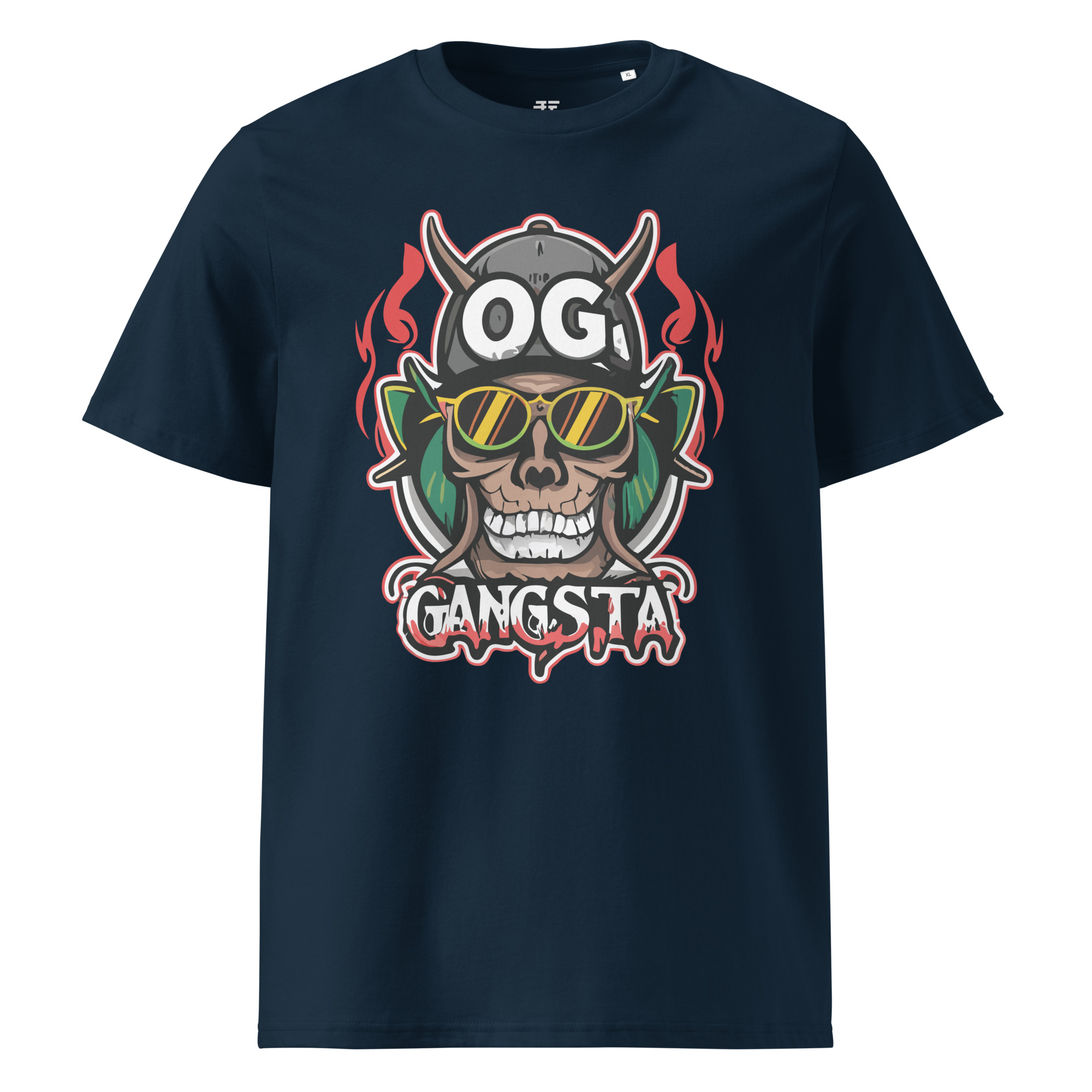 unisex-organic-cotton-t-shirt-french-navy-front-6833fb40f374a.jpg OG Gangsta Unisex organic cotton t-shirt