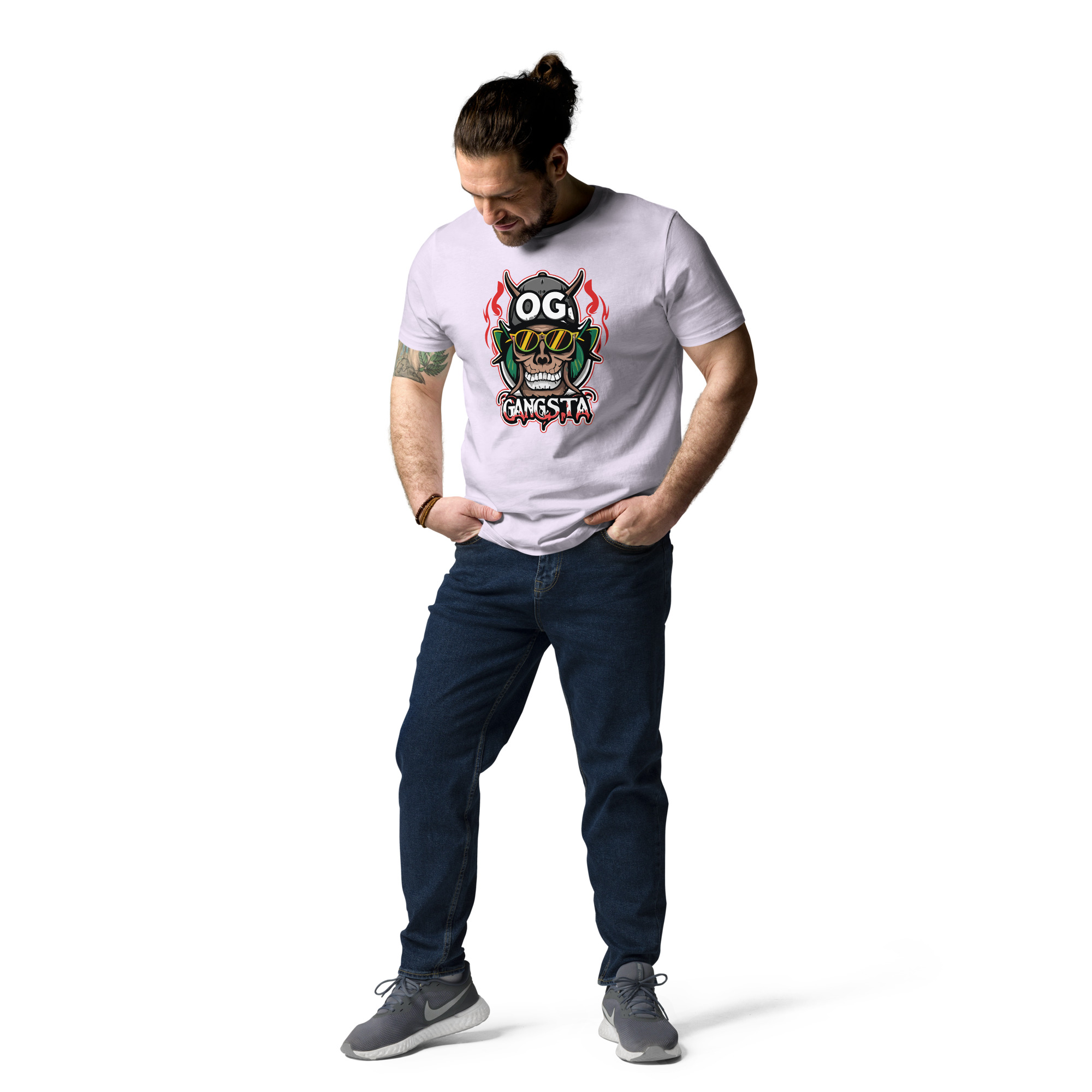 unisex-organic-cotton-t-shirt-lavender-front-2-6831c12053391.jpg OG Gangsta - Unisex Organic Cotton T-shirt