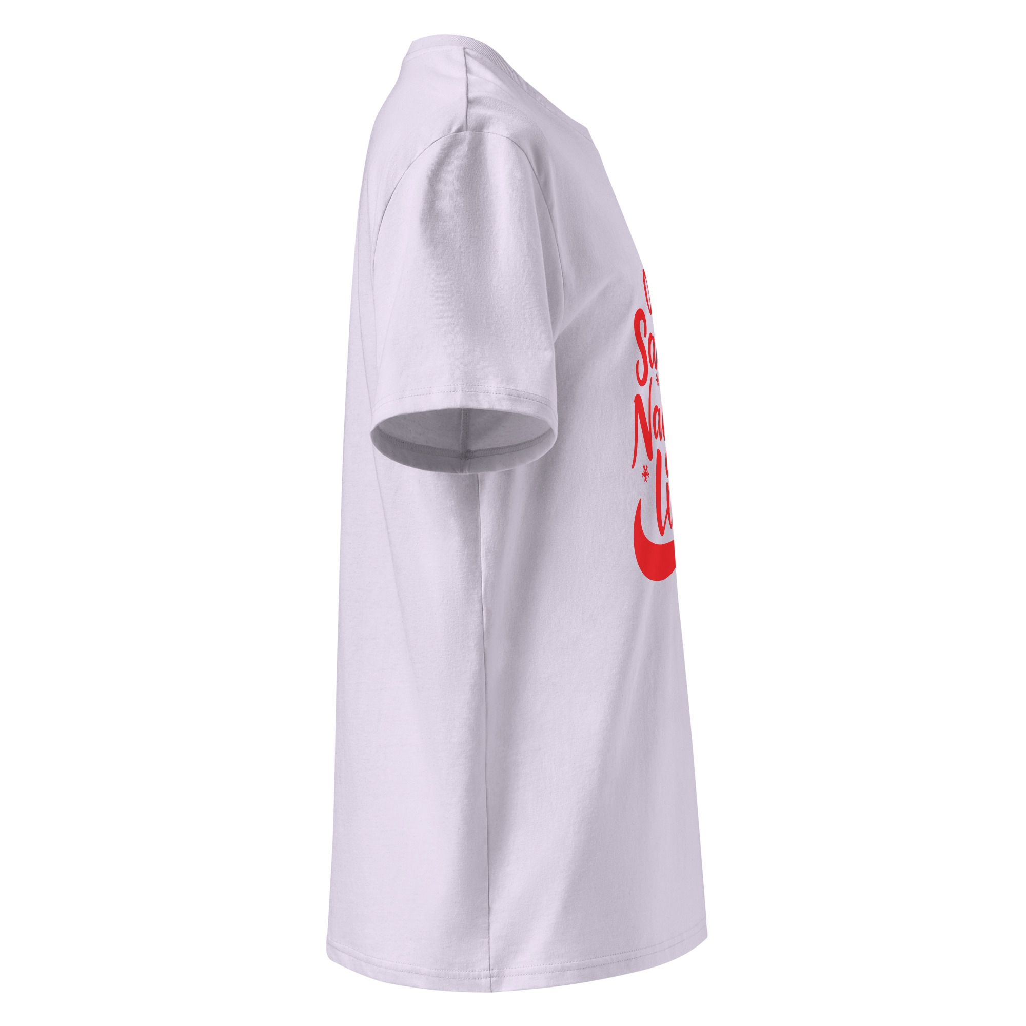 unisex-organic-cotton-t-shirt-lavender-right-6834075861d58.jpg On Naughtty List Unisex organic cotton t-shirt