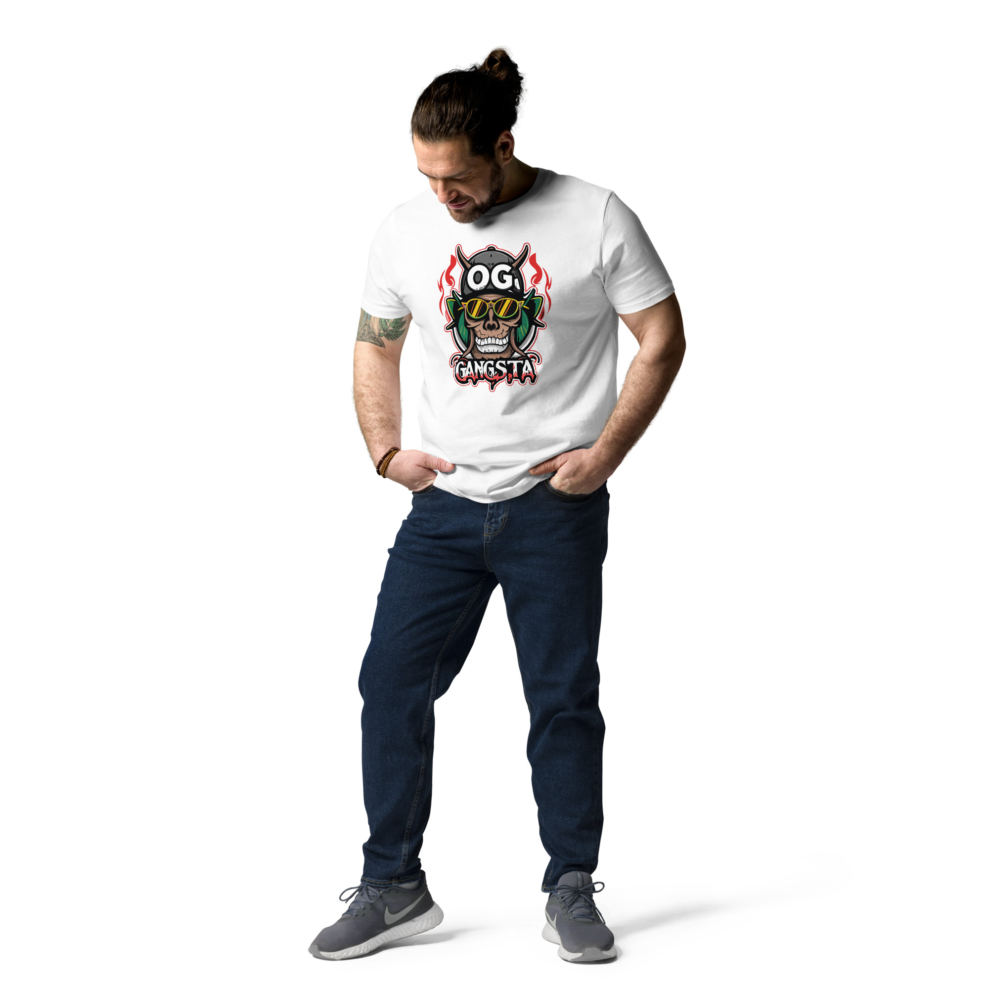 unisex-organic-cotton-t-shirt-white-front-2-6831c120760be.jpg OG Gangsta - Unisex Organic Cotton T-shirt